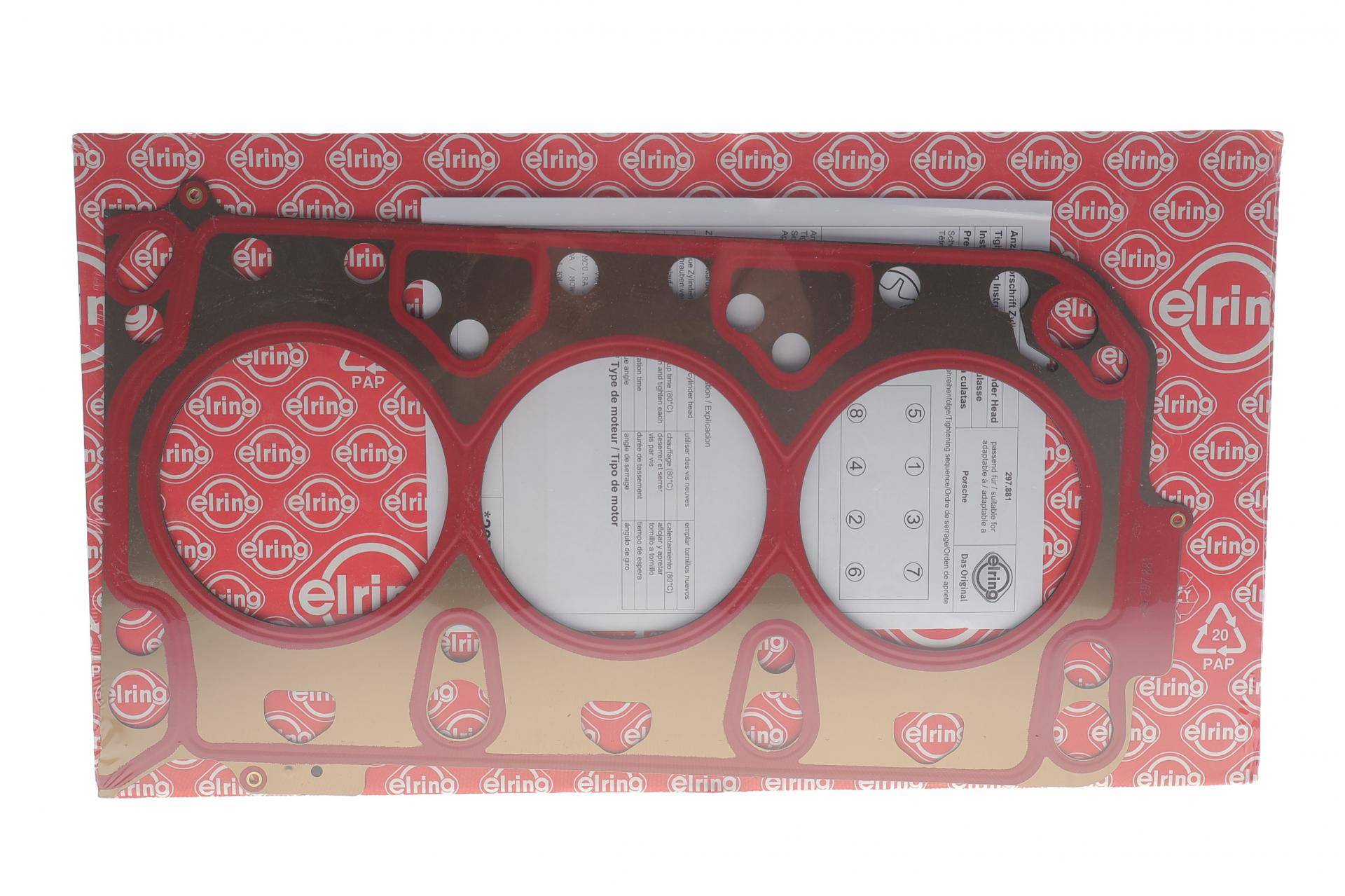 Прокладка ГБЦ Porsche Cayenne/Macan/Panamera 3.0/3.6 13- (3 мітки) (0.62mm) (L)