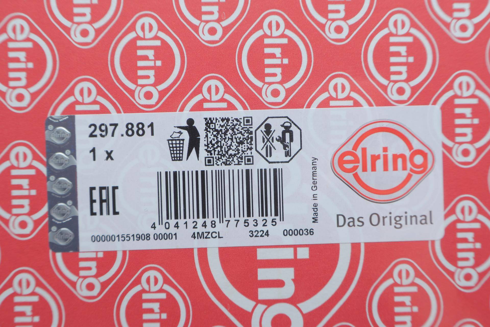 Прокладка ГБЦ Porsche Cayenne/Macan/Panamera 3.0/3.6 13- (3 мітки) (0.62mm) (L)