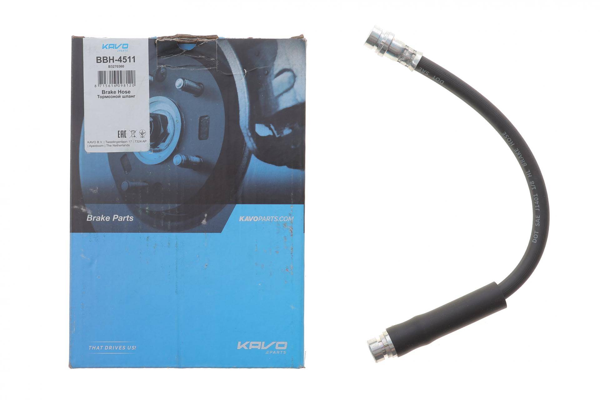 Шланг гальмівний (задній) Ford Fiesta 01- (L=324mm)