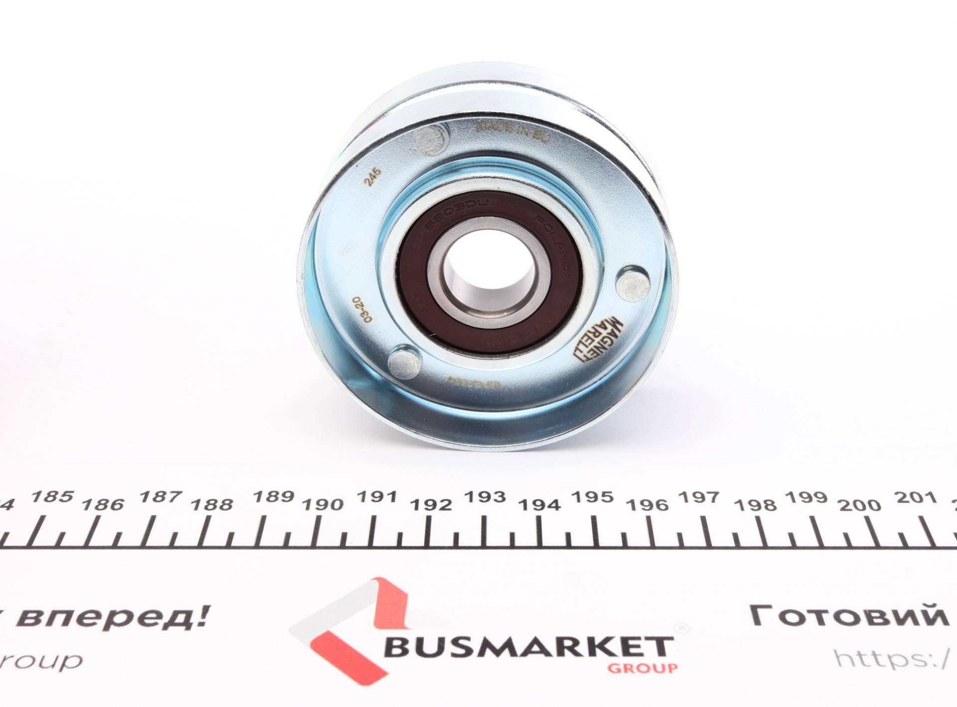 Ролик генератора Hyundai Accent II/Elantra/Kia carens II/III 1.5/2.od 01- (натяжний) (70x27.5) (MPQ0554)