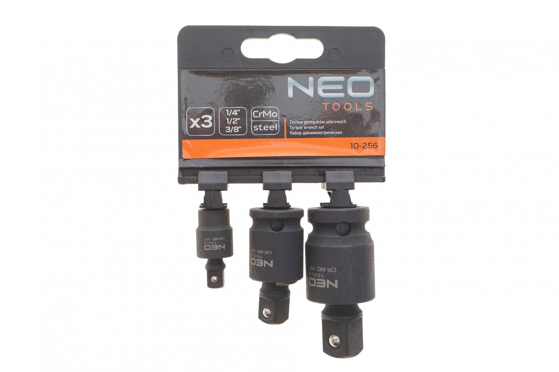 Набір ударних карданів 1/2"-3/8"-1/4" 3 од.