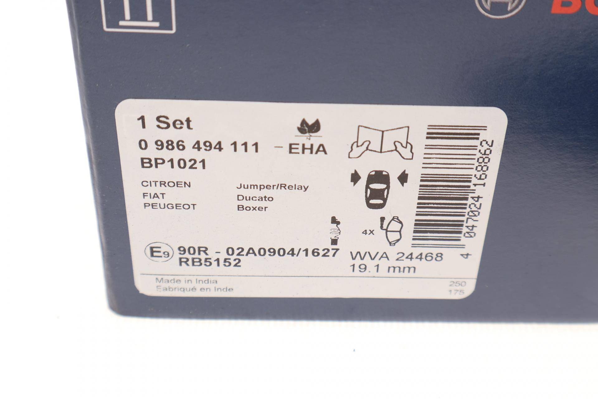 Колодки гальмівні (передні) Citroen Jumper/Fiat Ducato/Peugeot Boxer 06- (+датчик)