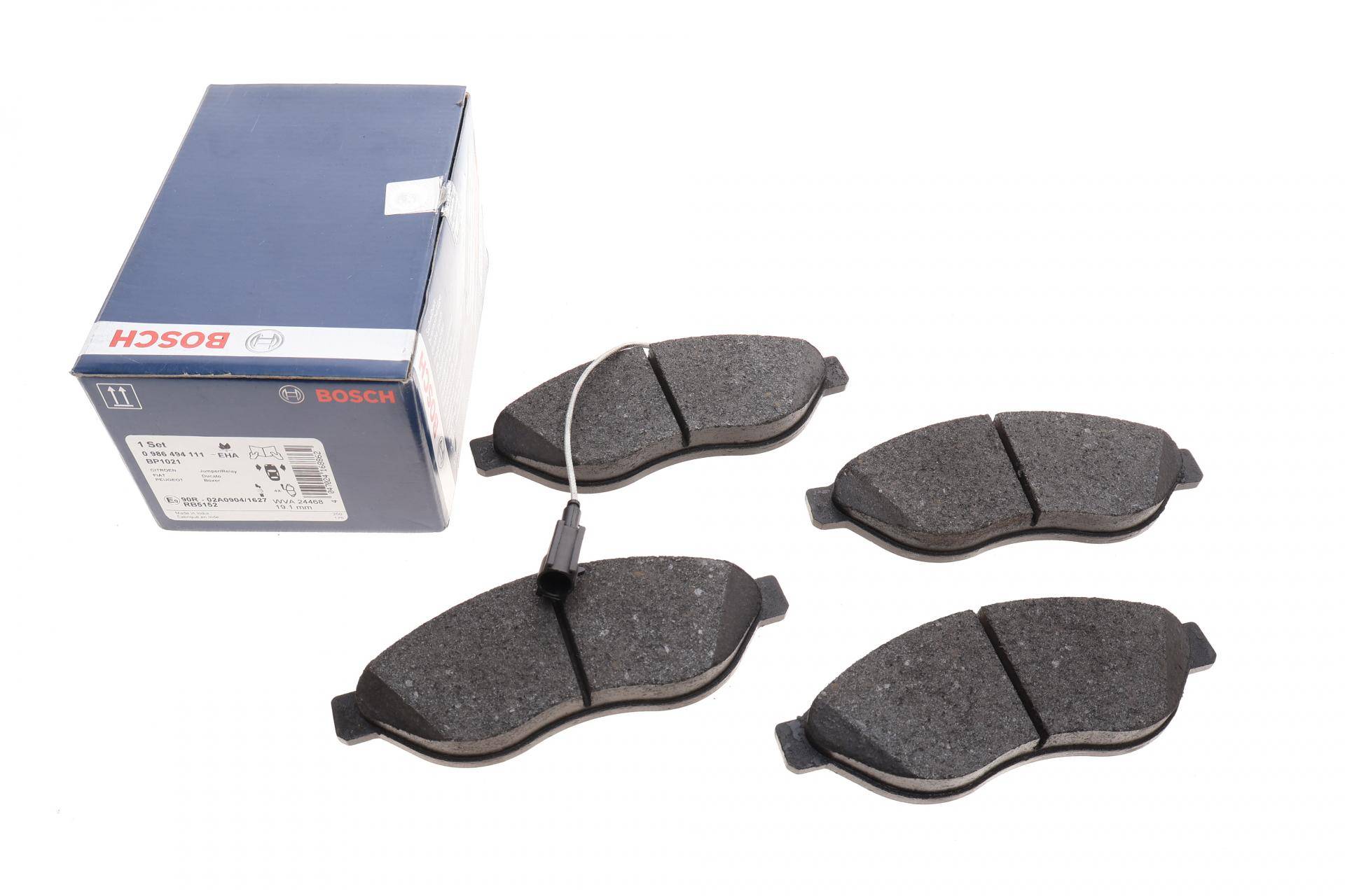 Колодки гальмівні (передні) Citroen Jumper/Fiat Ducato/Peugeot Boxer 06- (+датчик)