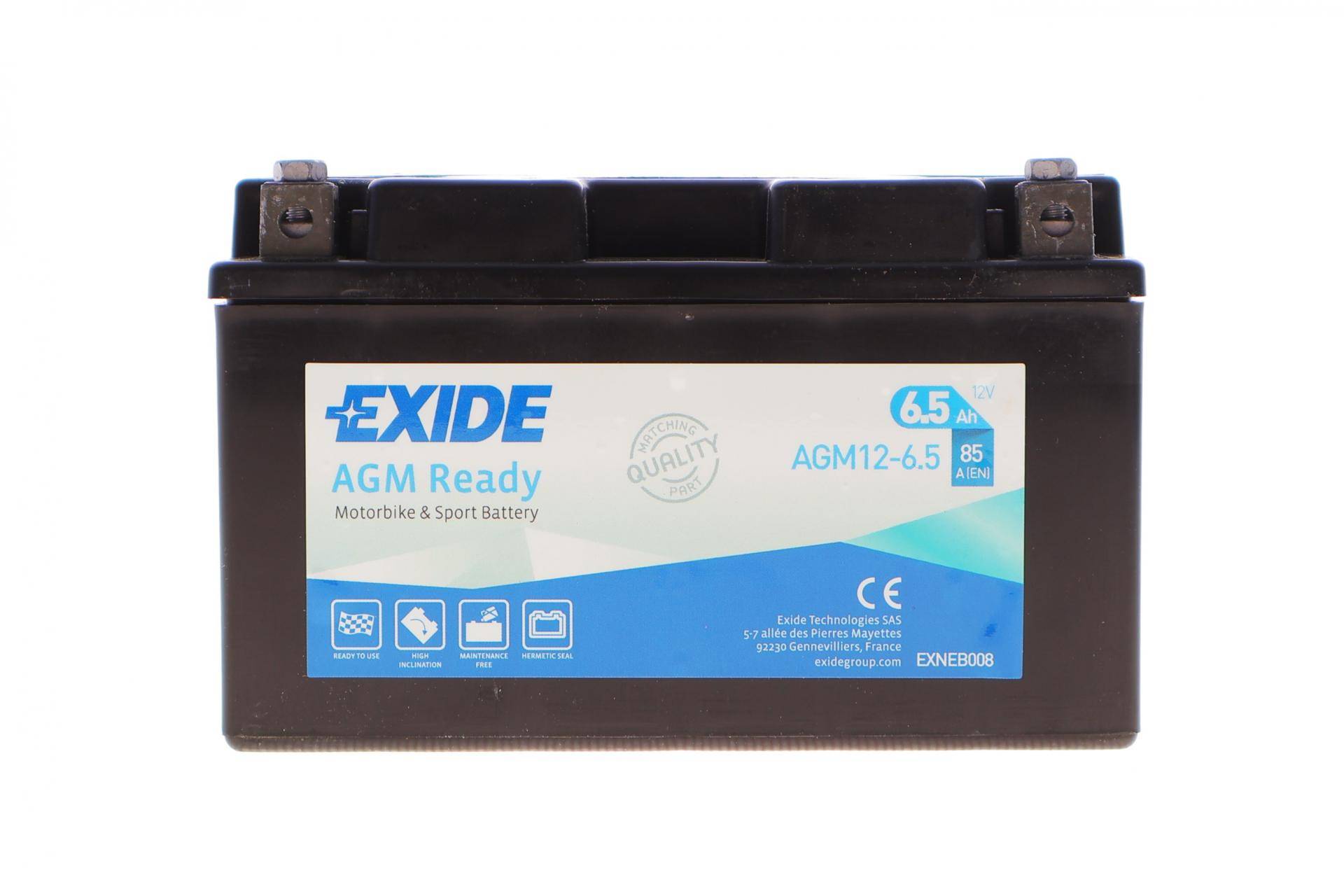 Акумуляторна батарея 7Ah/85A (150x65x95/+L/B00) (AGM Ready) (мото)