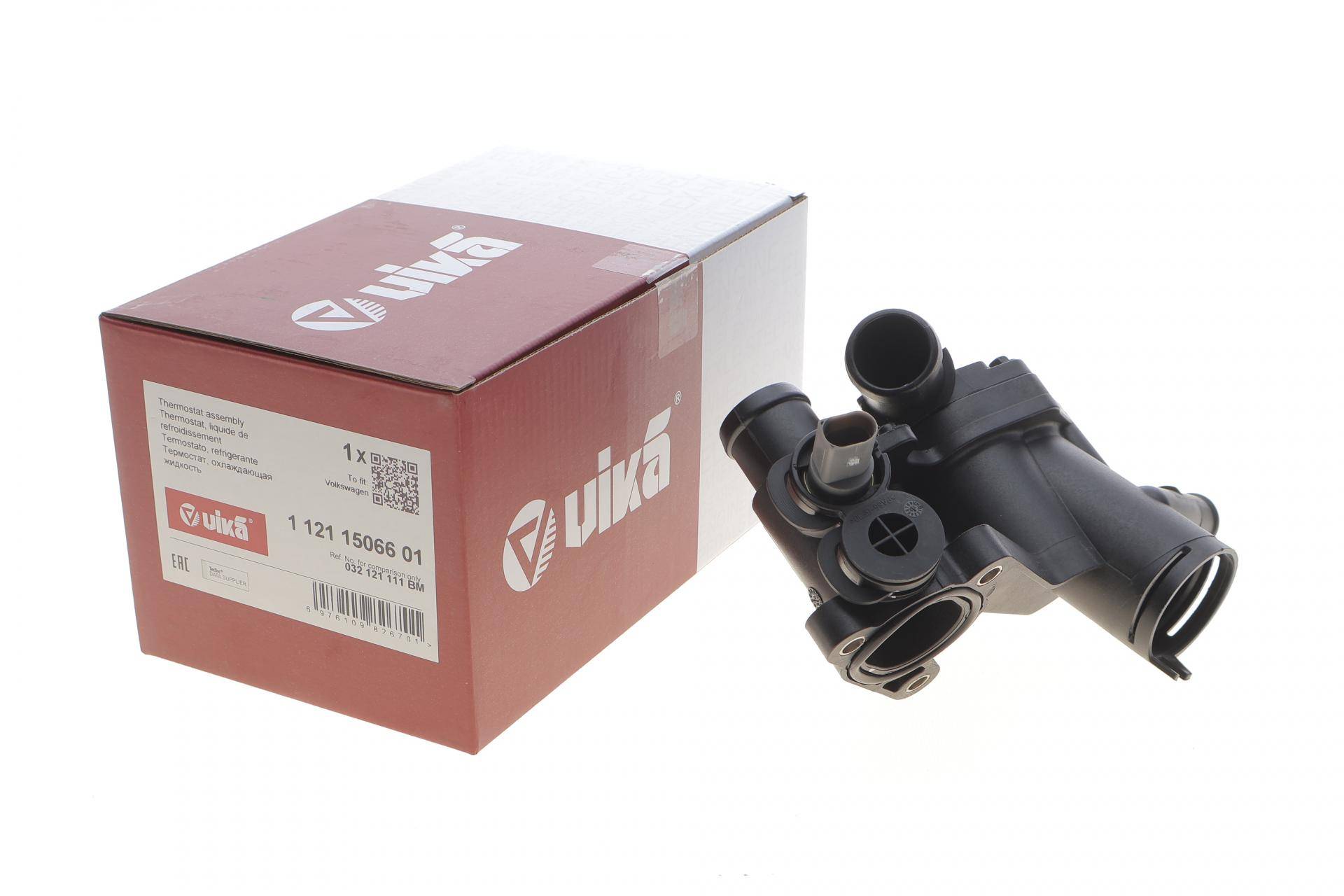 Термостат VW Polo/Skoda Fabia 1.4 99-14/Roomster 1.4 07-15 (87°) (з корпусом)