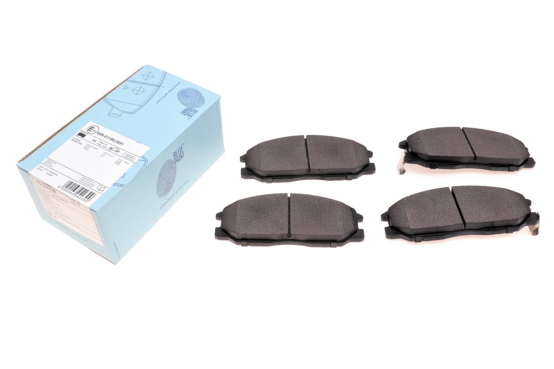 Колодки гальмівні (передні) Hyundai Santa Fe/Trajet 01-13/Ssangyong Kyron 2.0-2.7 D 05-