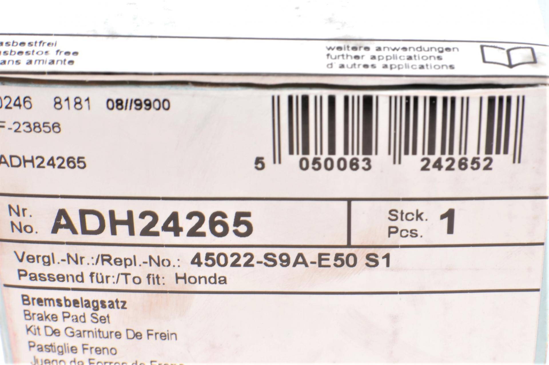 Колодки гальмівні (передні) Honda CR-V 2.0/2.4 16V 01-12