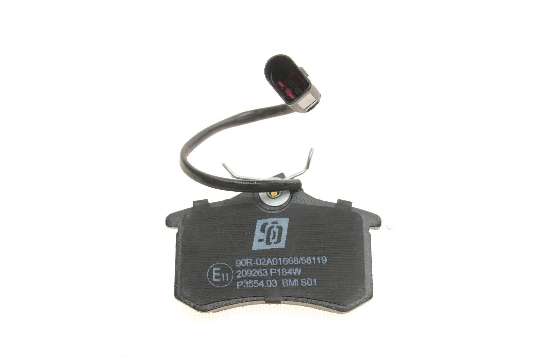 Колодки гальмівні (задні) Ford Galaxy 95-06/VW Sharan/Seat Alhambra 95-10/Ibiza 03-08 (+датчик)