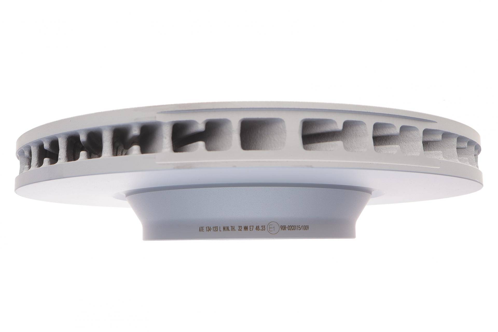 Диск гальмівний (передній) Audi Q7 06-15/Porsche Cayenne/VW Touareg 02-10 (350x34) (L) (вент.) (с покрытием)