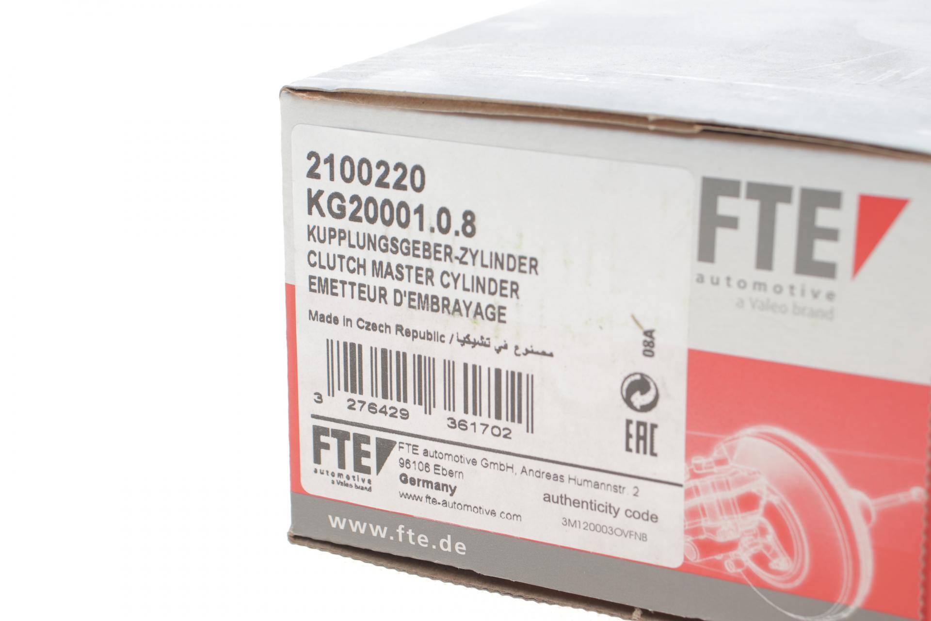 Циліндр зчеплення (головний) MB Atego 98- = KG20001.0.8