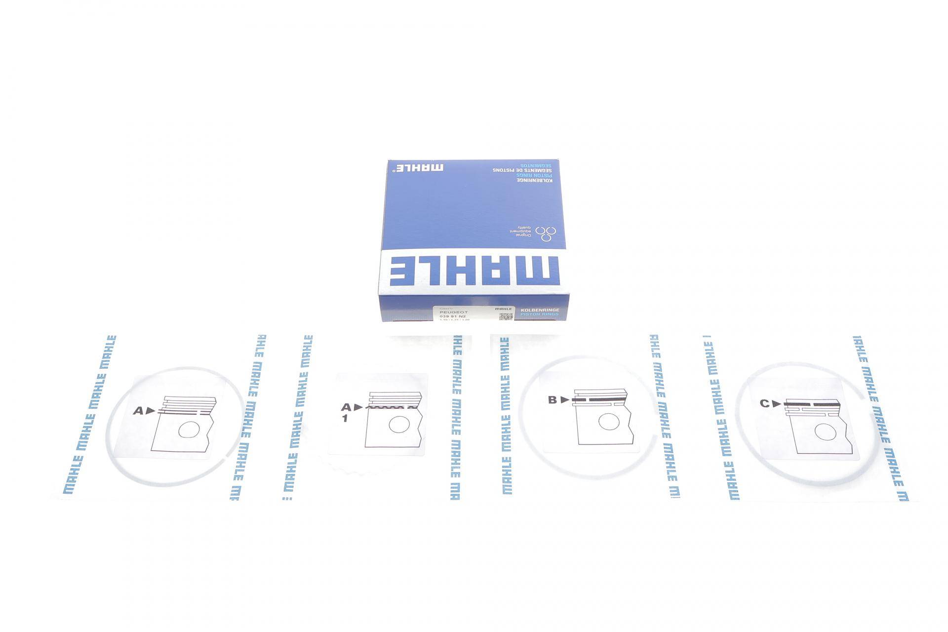 Кільця поршневі Peugeot 306/406/Citroen Jumper/Fiat Ducato 2.0 94-02 (86.60mm/+0.60) (1.5-1.75-3)