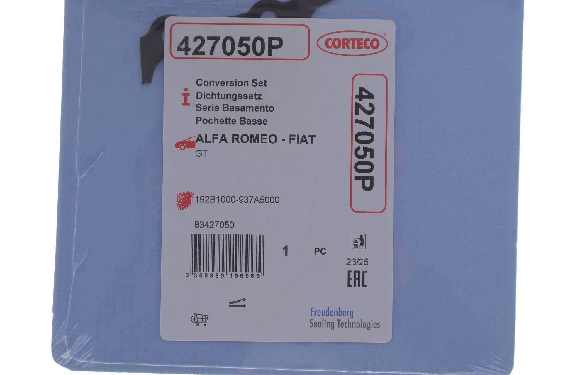 Комплект прокладок (нижній) Fiat Doblo 1.6D 96-