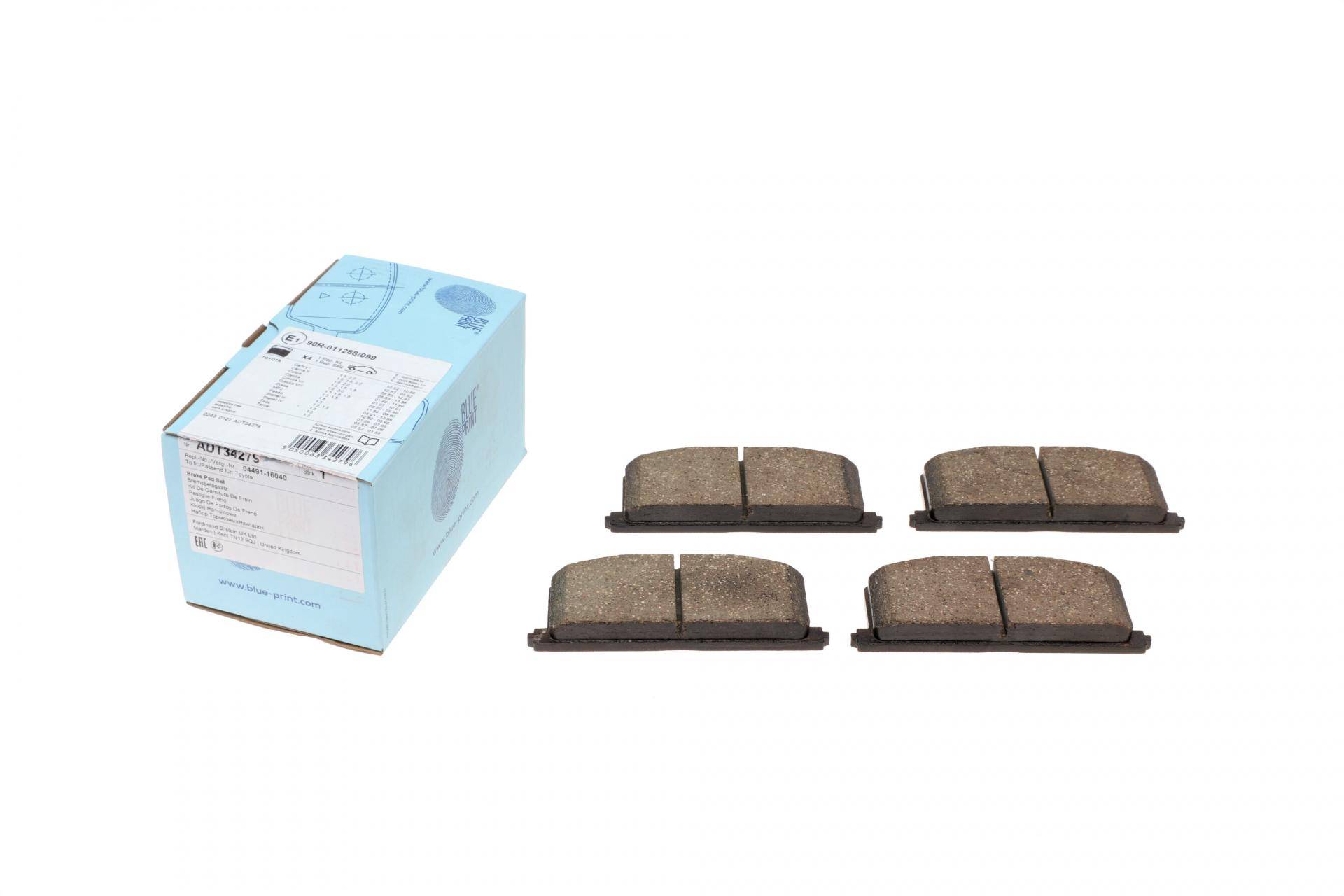 Колодки гальмівні (передні) Toyota Camry/Corolla 91-01 (Akebono)