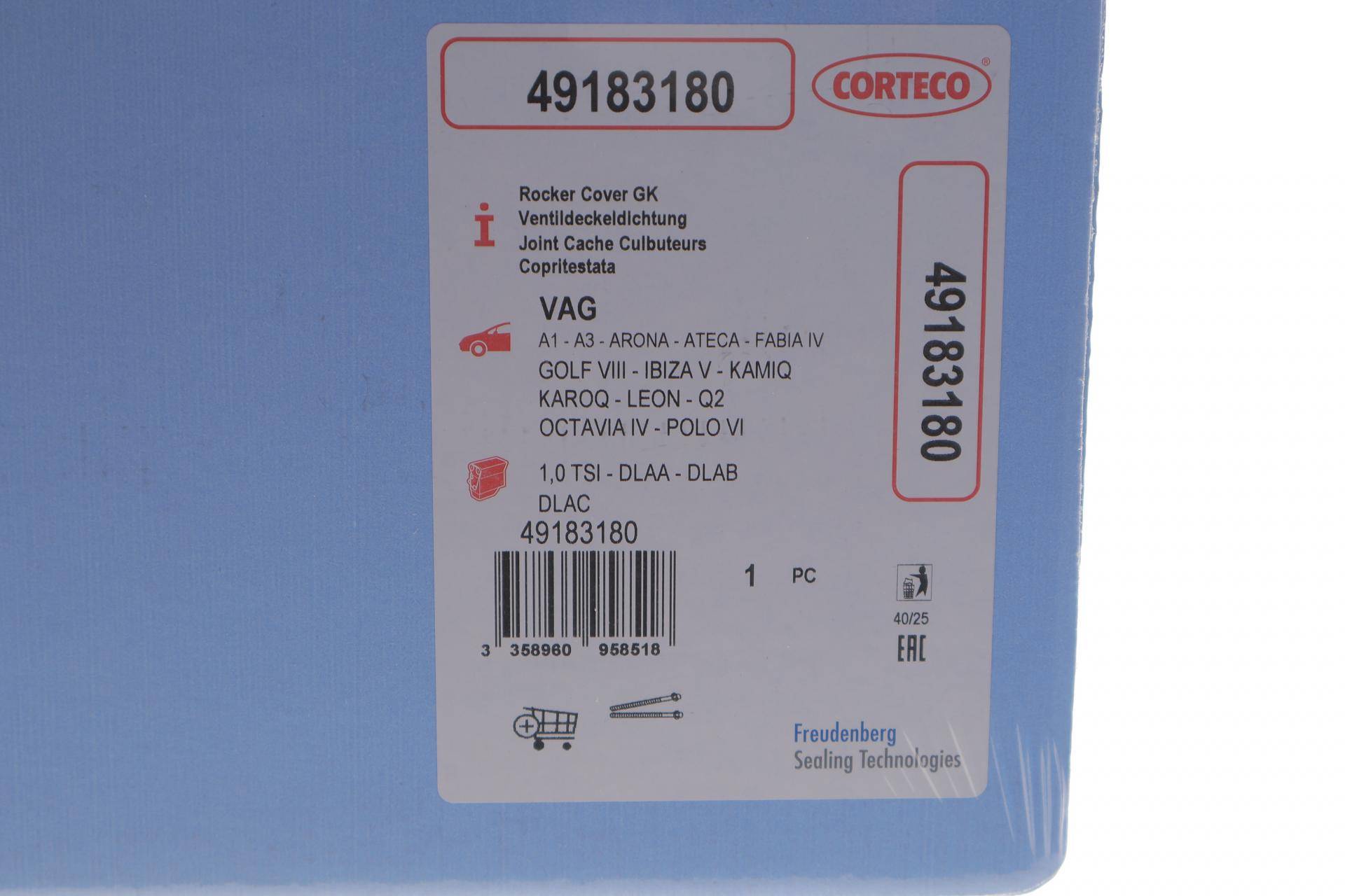 Прокладка кришки клапанів VW Golf VIII/Polo 1.0 TSI 17-