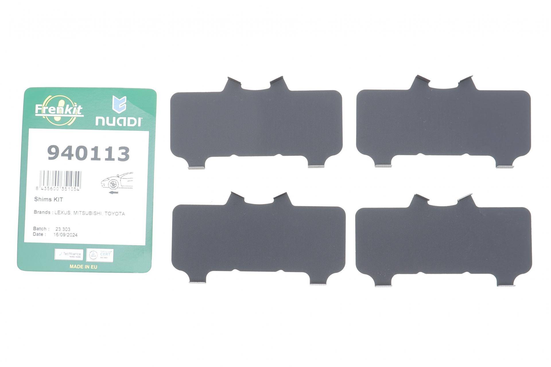 Комплект протискрипних пластин (передніх) Mitsubishi Pajero IV/Toyota Hilux 06-/Land Cruiser Prado/Lexus GX 01-