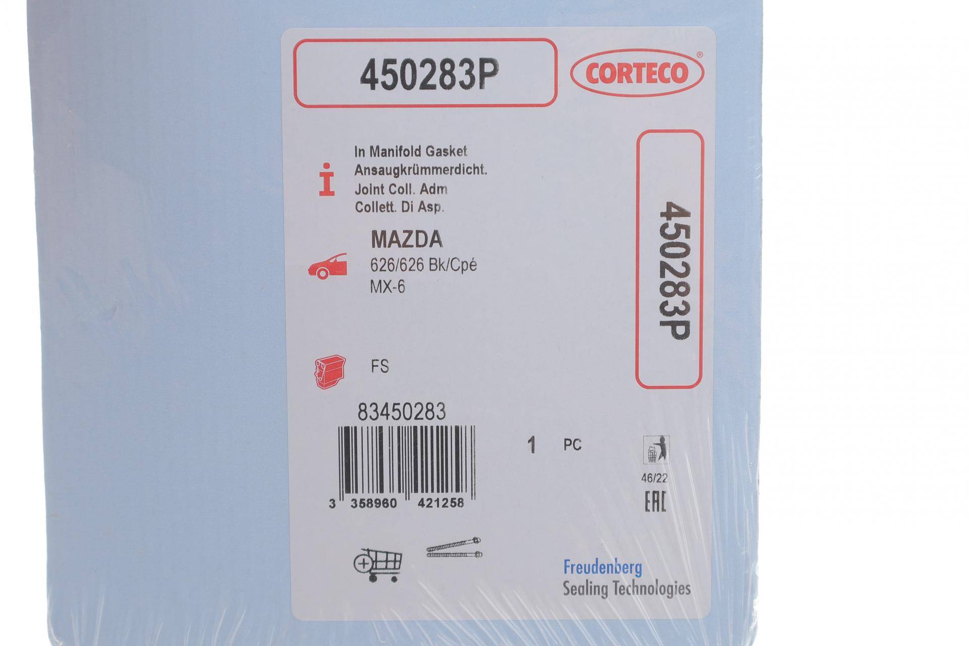 Прокладка колектора впускного Mazda 626 -02