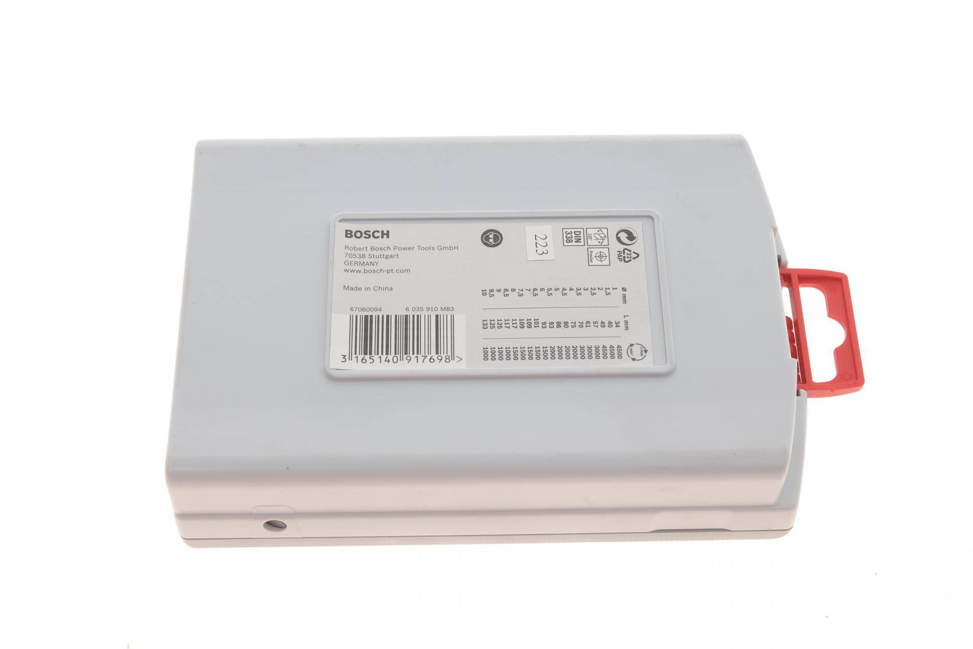 Набір свердл HSS PointTeQ Ø1-10 мм 19 од.