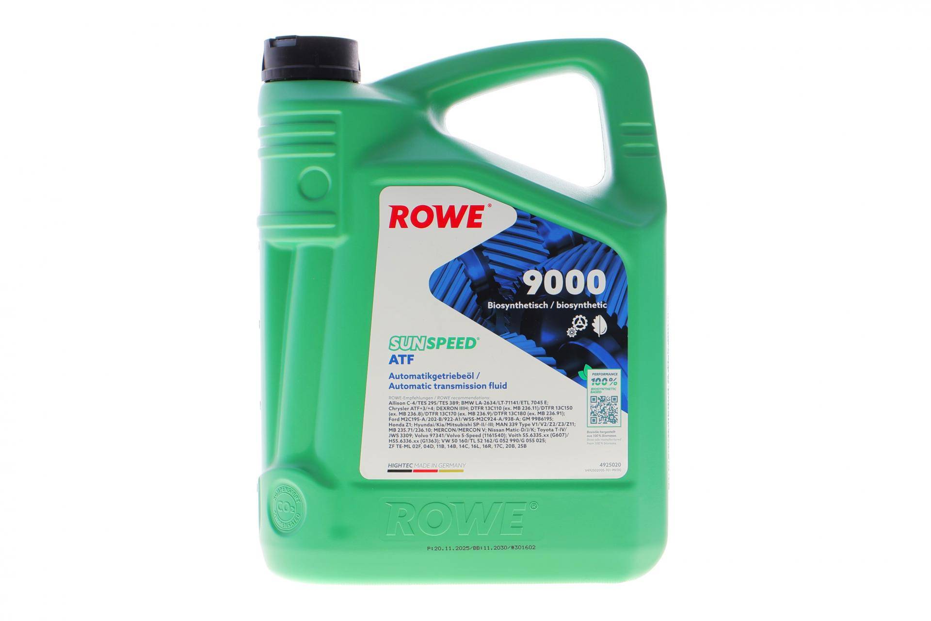 Олива SUNSPEED ATF 9000 (5L) (DEXRON IIIH|MB 235.71|MB 236.10)