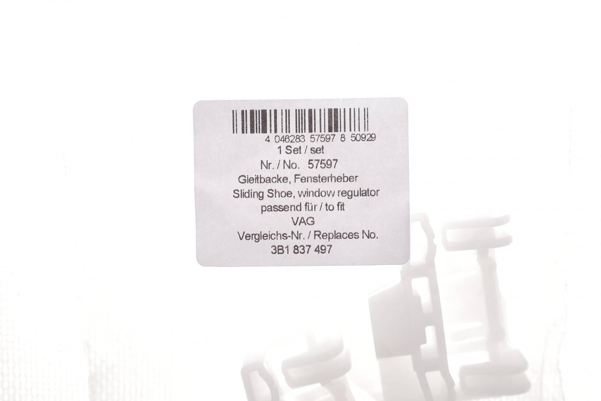 Планка направляюча скла дверей (передньої) (L) Audi A4/VW Passat 94-05