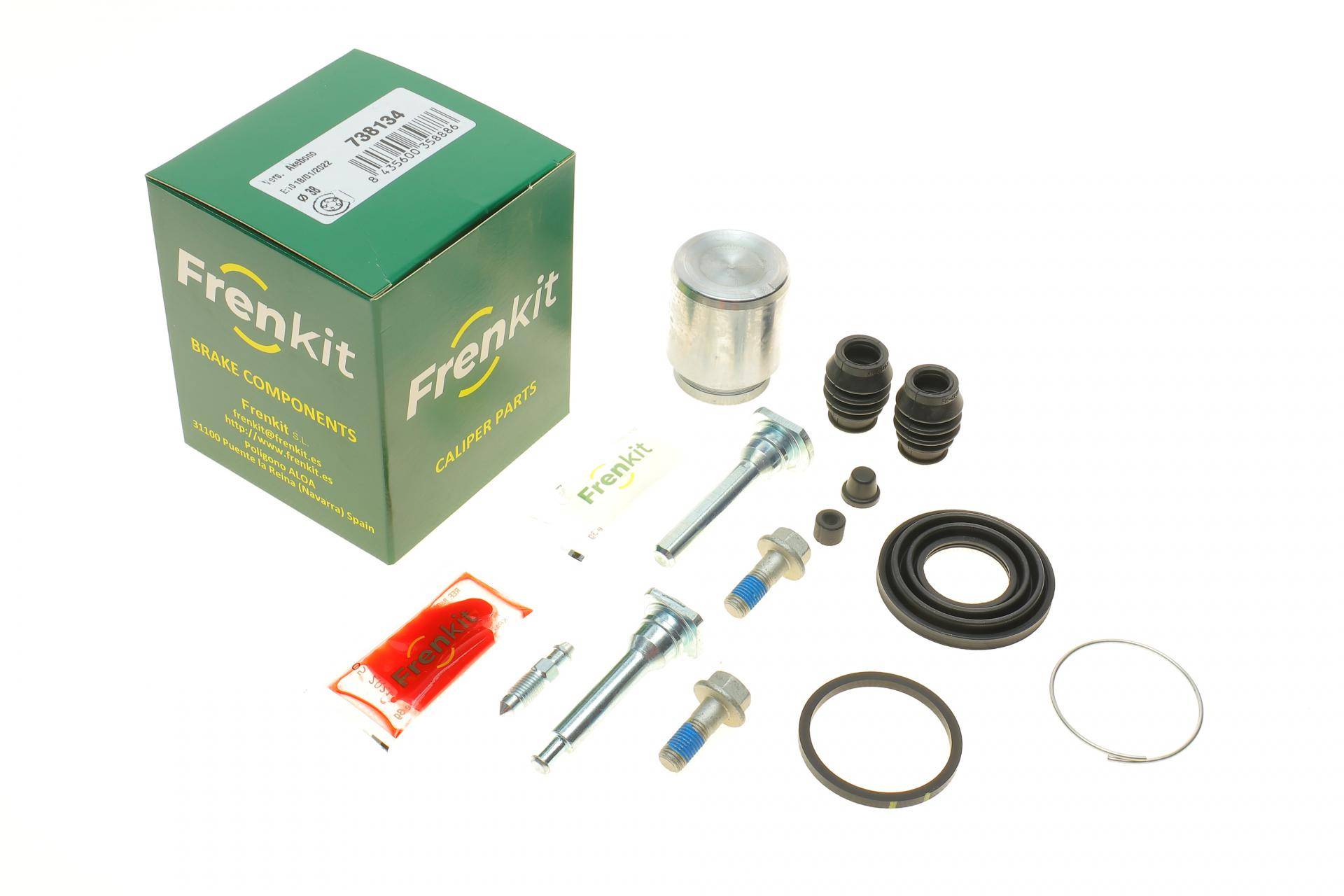 Ремкомплект супорта (заднього) Subaru Forester/Legacy 97- (d=38mm) (+поршень/направляюча) (Akebono)