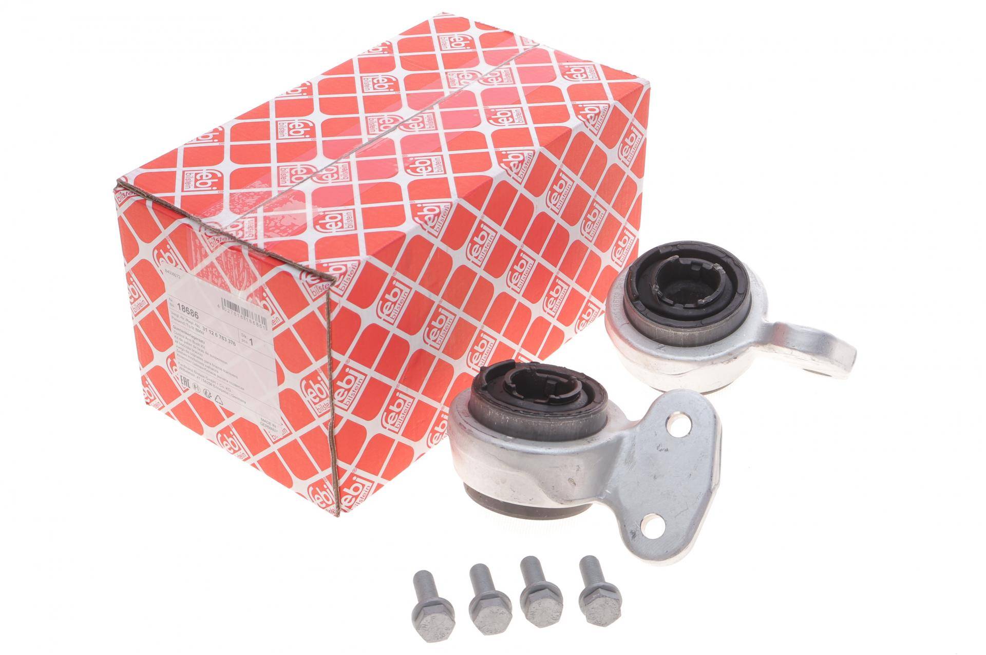 Сайлентблок важеля (переднього/знизу) BMW 3 (E46) 98-05 (з кроншейном) (к-кт)