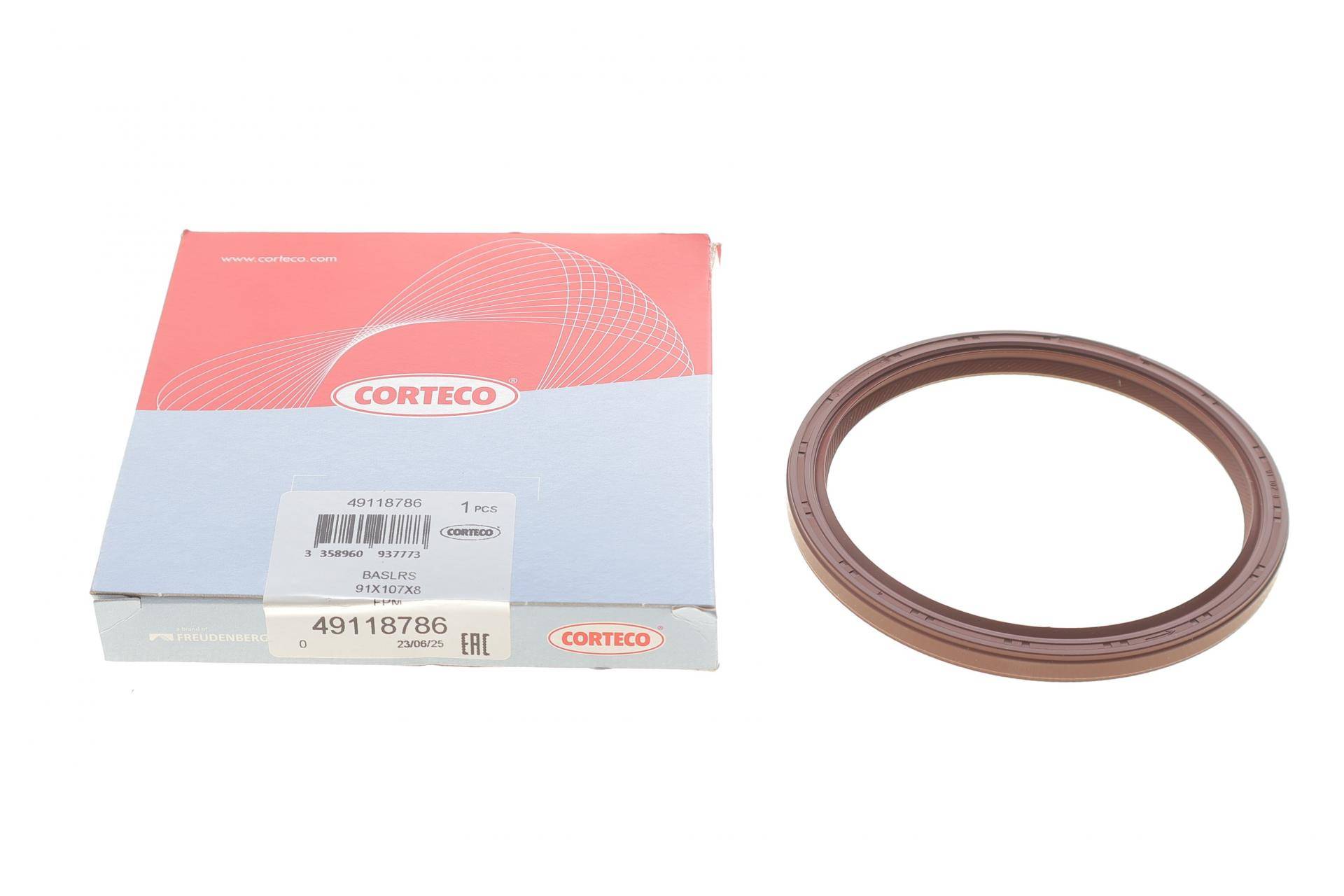 Сальник колінвалу (задній) Mitsubishi L200/Pajero 2.5D 05- (91x107x8)