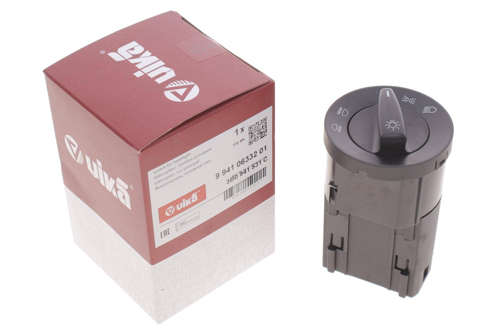 Перемикач світла фар Skoda Octavia 96-10/Fabia 06-14/VW Passat 96-00