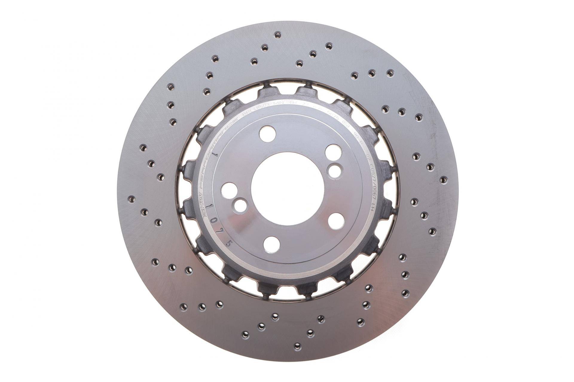 Диск гальмівний (задній) BMW X5 (F15) 4.4 M (S63) 14- (385x24) (L) (з покрит.) (вентил.) (з отворами)