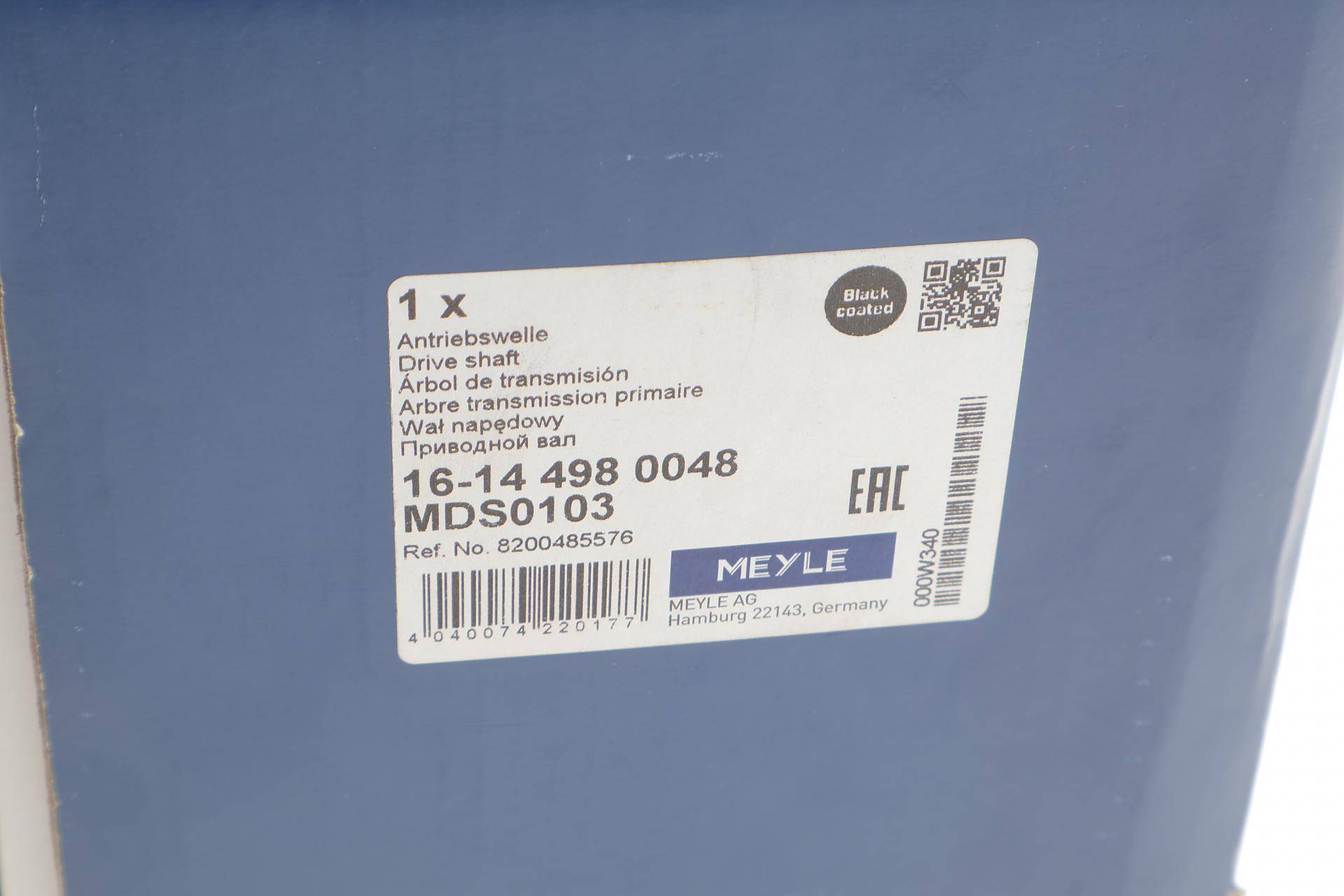 Піввісь Renault Master 1.9-2.2dCi (L) (28x37.1x670х51T)