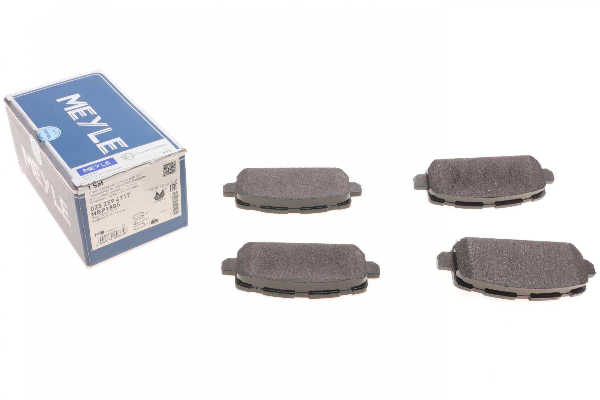 Колодки гальмівні (задні) Honda HR-V 1.5/1.8 16V 14-/Accord 3.5 12-(к-кт)