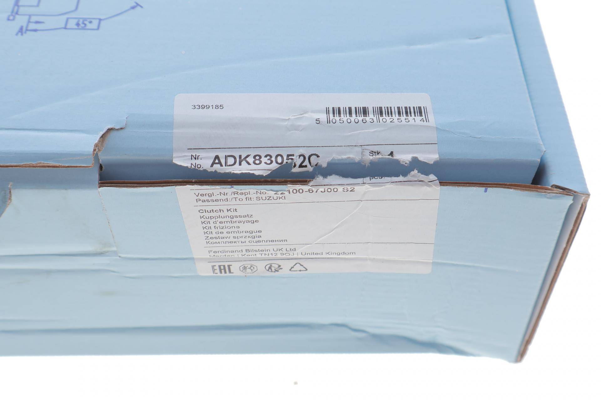 Комплект зчеплення Suzuki Grand Vitara II 1.9 DDiS 05-15 (d=240mm) (+вижимний)