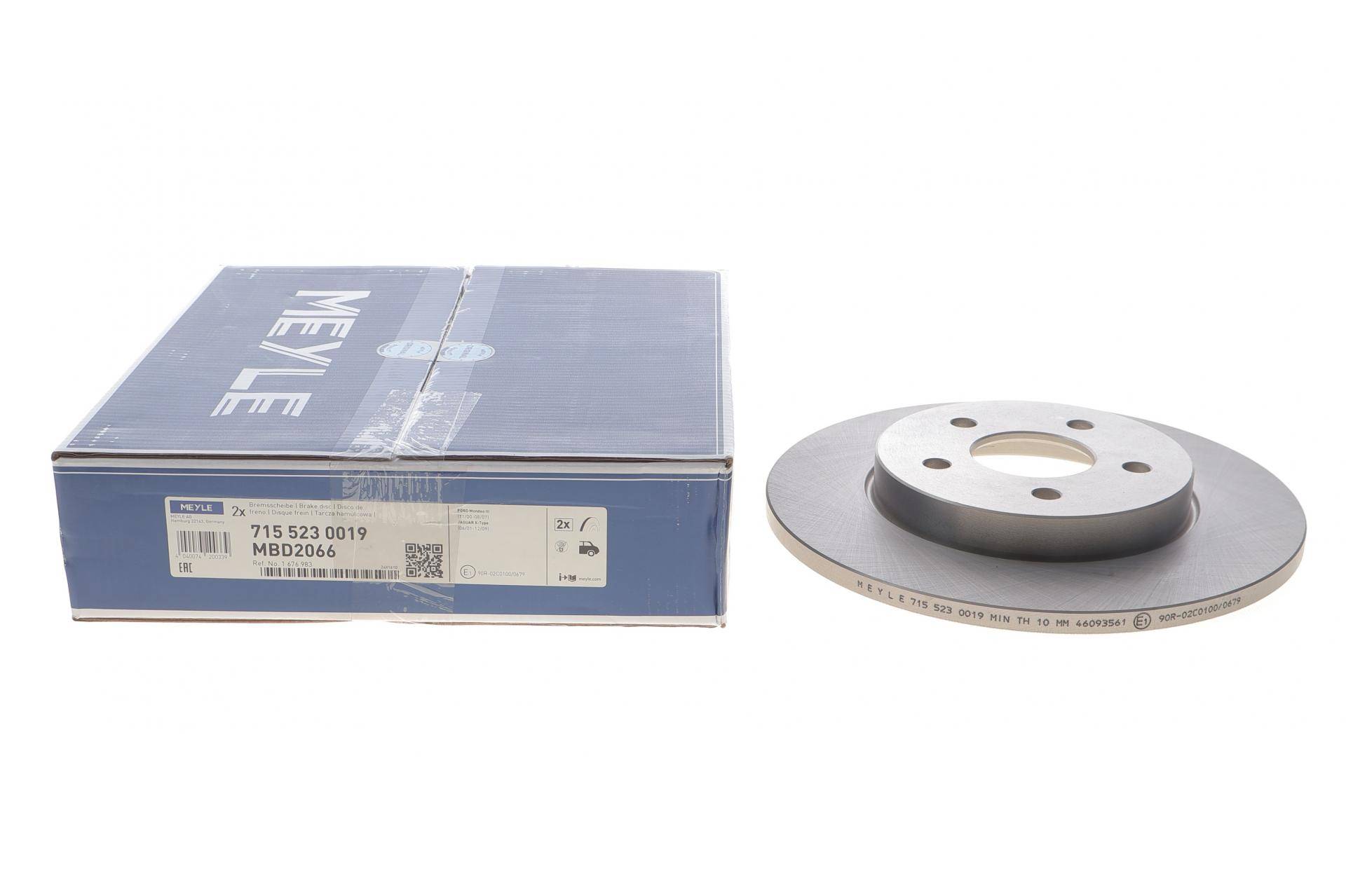 Більше не постачається Диск гальмівний (задній) Ford Mondeo III 00-07/Jaguar X-Type 01-09 (280x12)