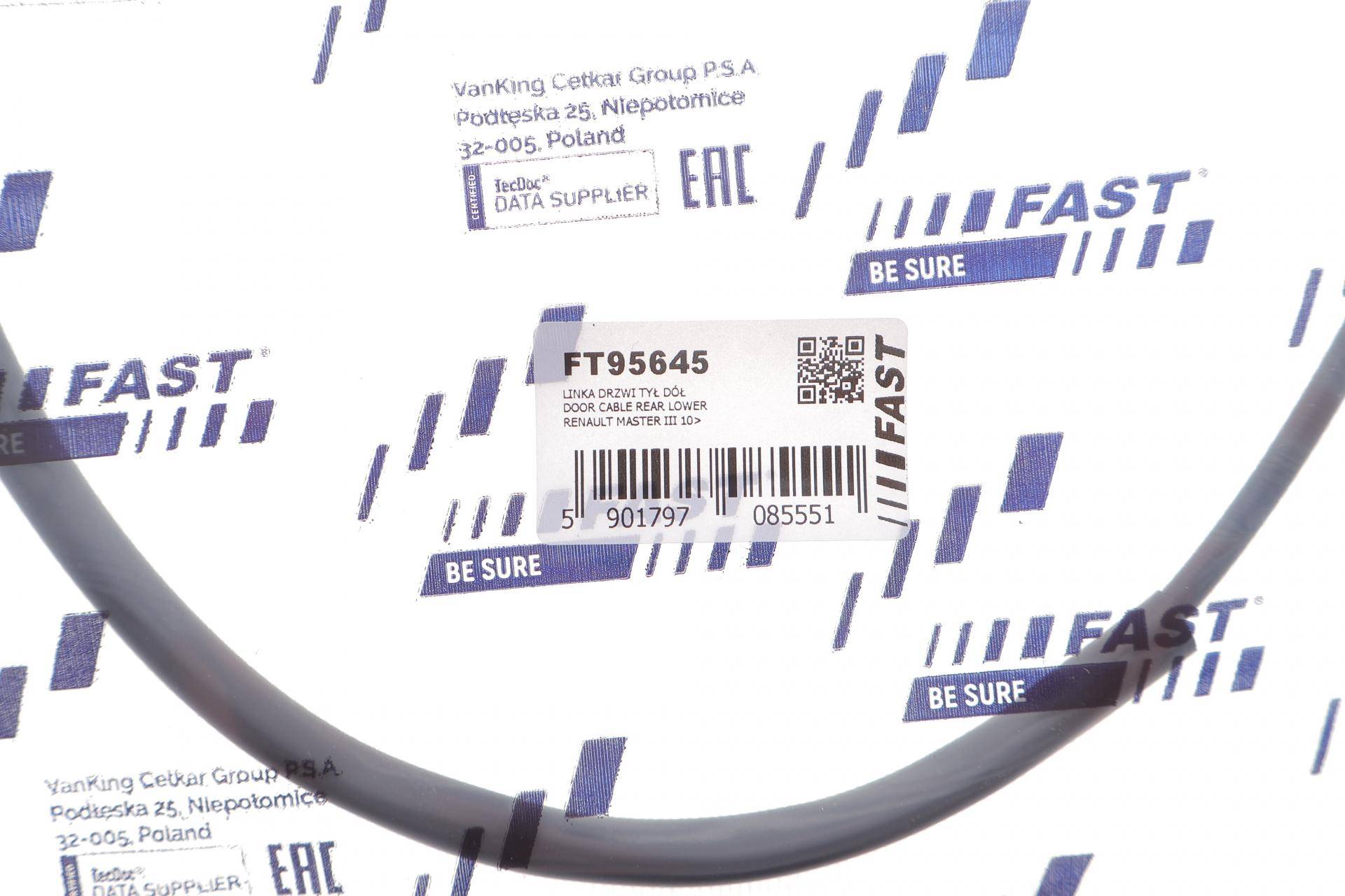 Трос замку дверей (задней/R) Renault Master III 10- (L=600/505mm)