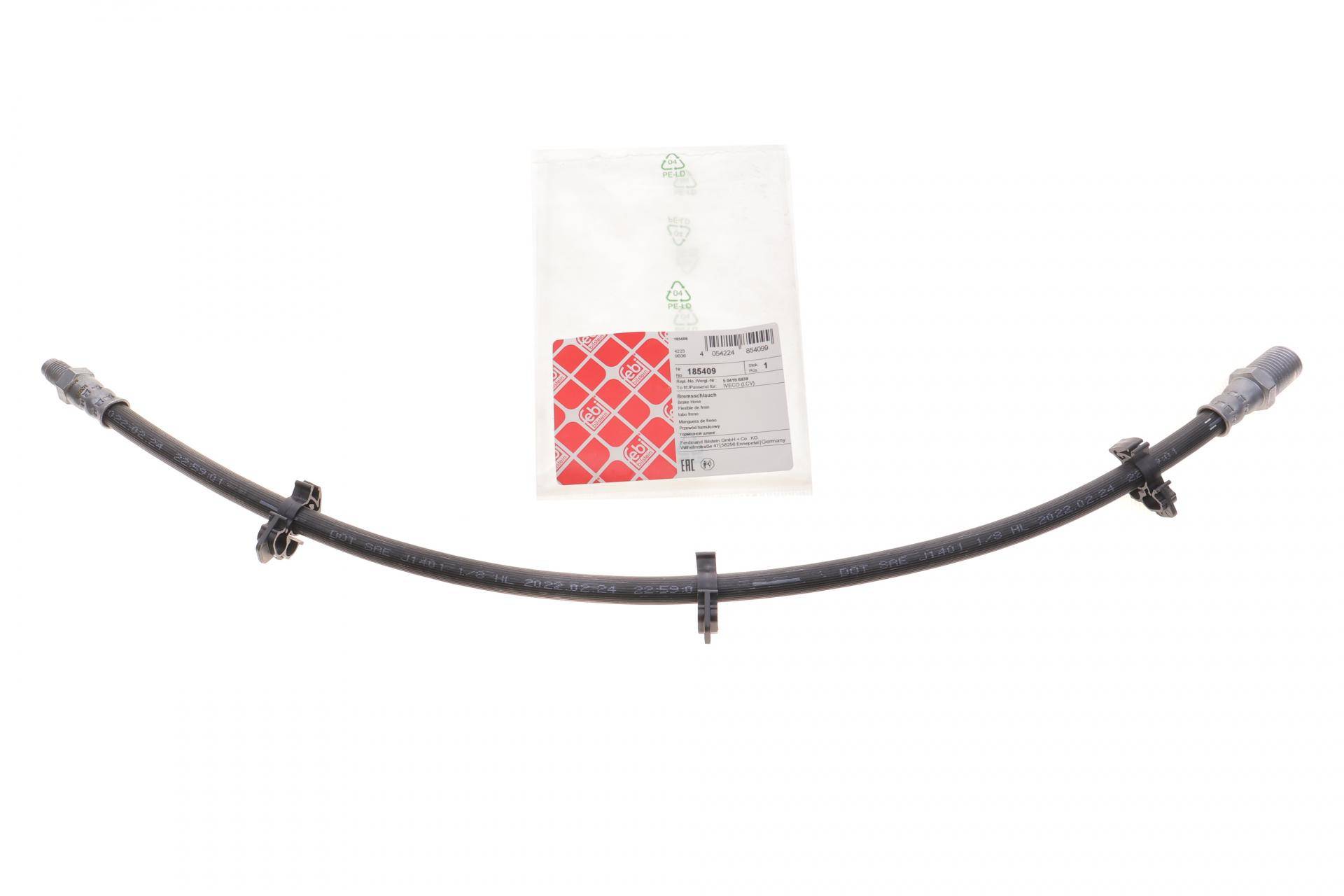 Шланг гальмівний (задній) Iveco Daily 2.3D 99- (540mm)