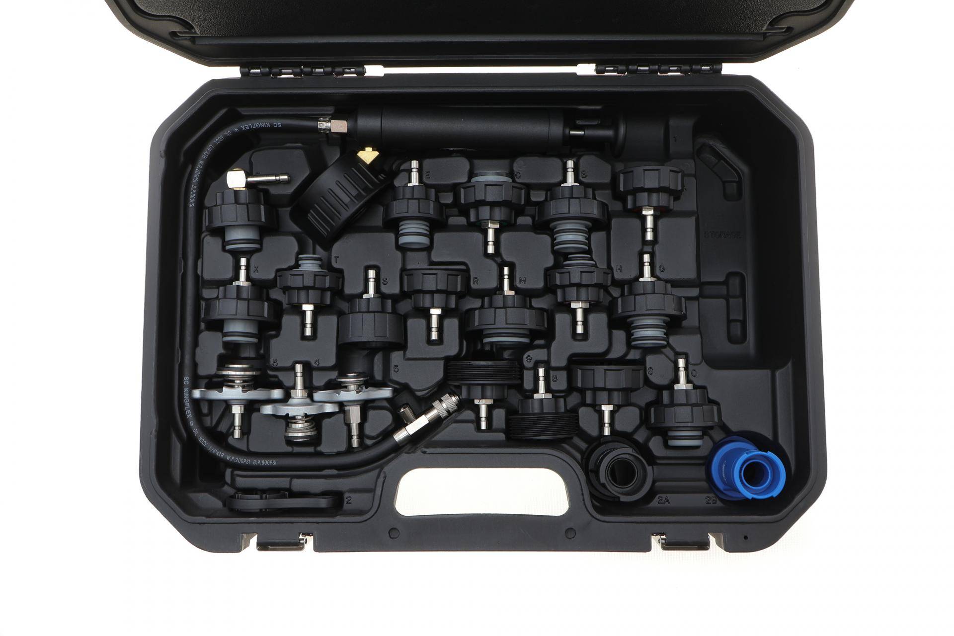 Набір інструментів для діагностики системи охолодження (к-кт 28шт)