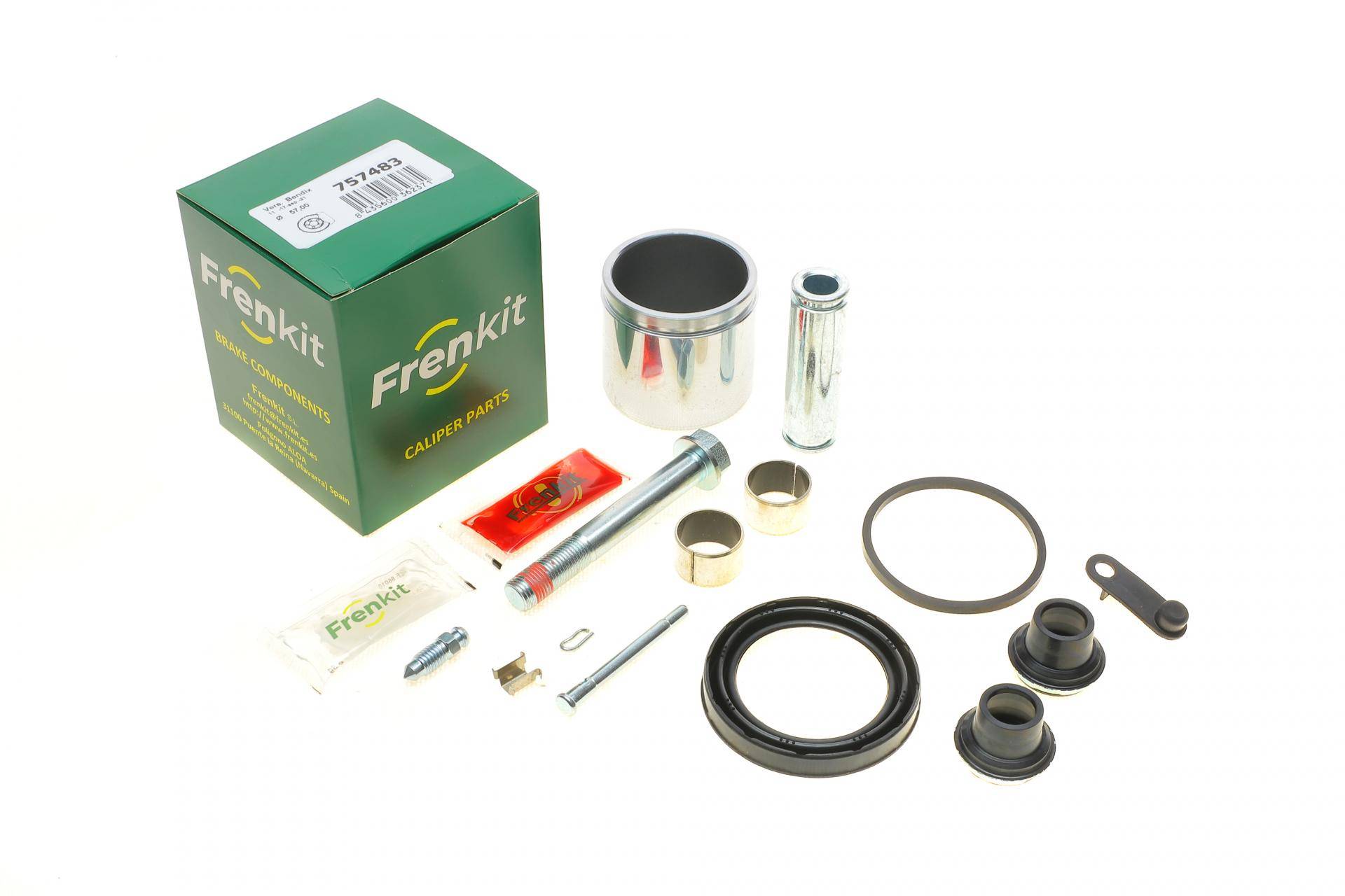 Ремкомплект супорта (переднього) Fiat Scudo 96- (d=57mm)(Bendix)(+1 поршень/направляюча) SuperKit