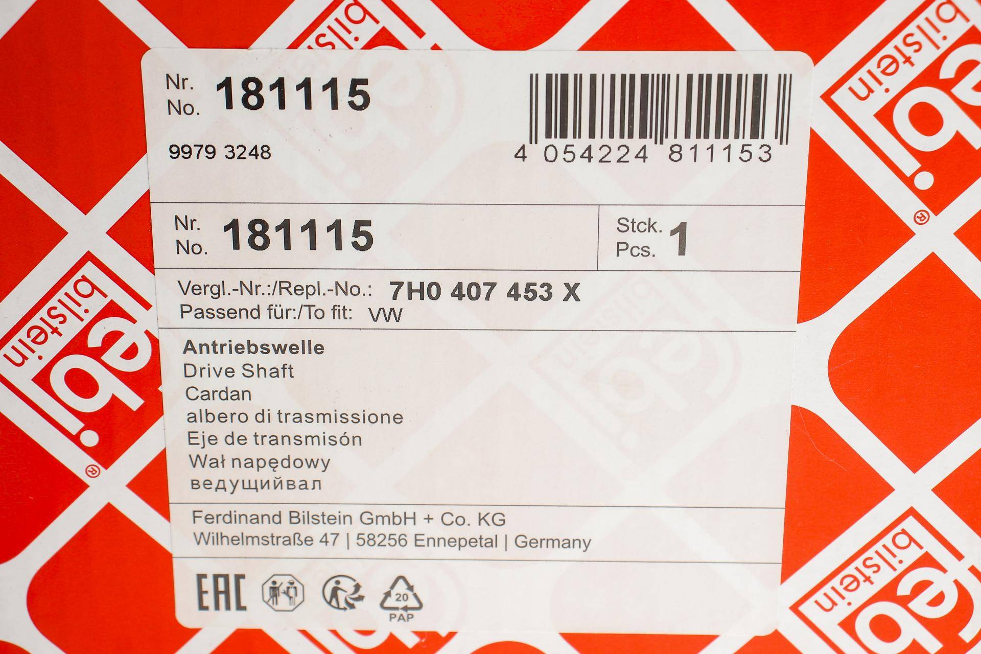 Піввісь (передня) VW T5 2.0-2.5TDI 03- (L) (38x26x618)