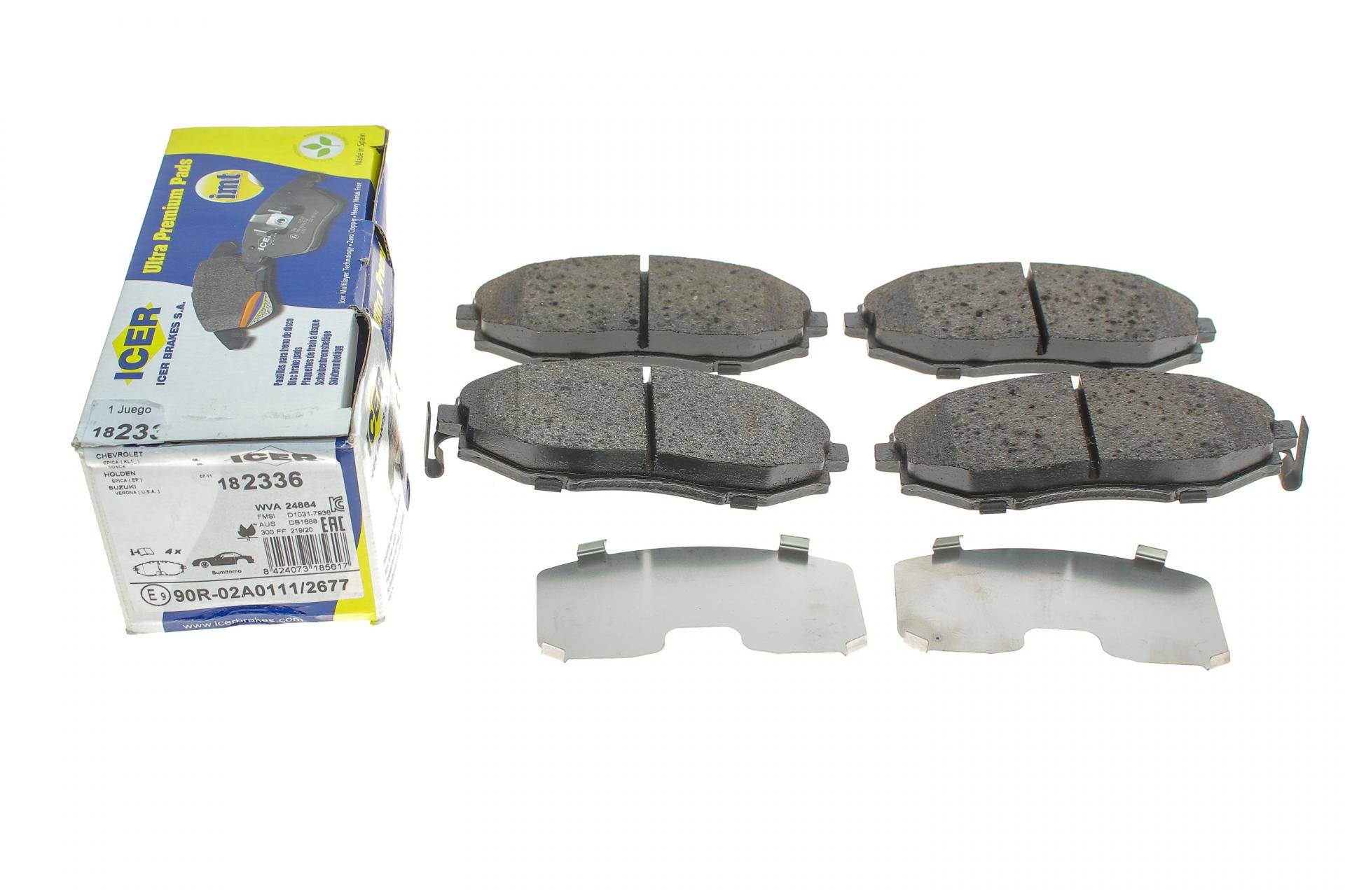 Колодки гальмівні (передні) Chevrolet Epica 05-/Daewoo Tosca 06-