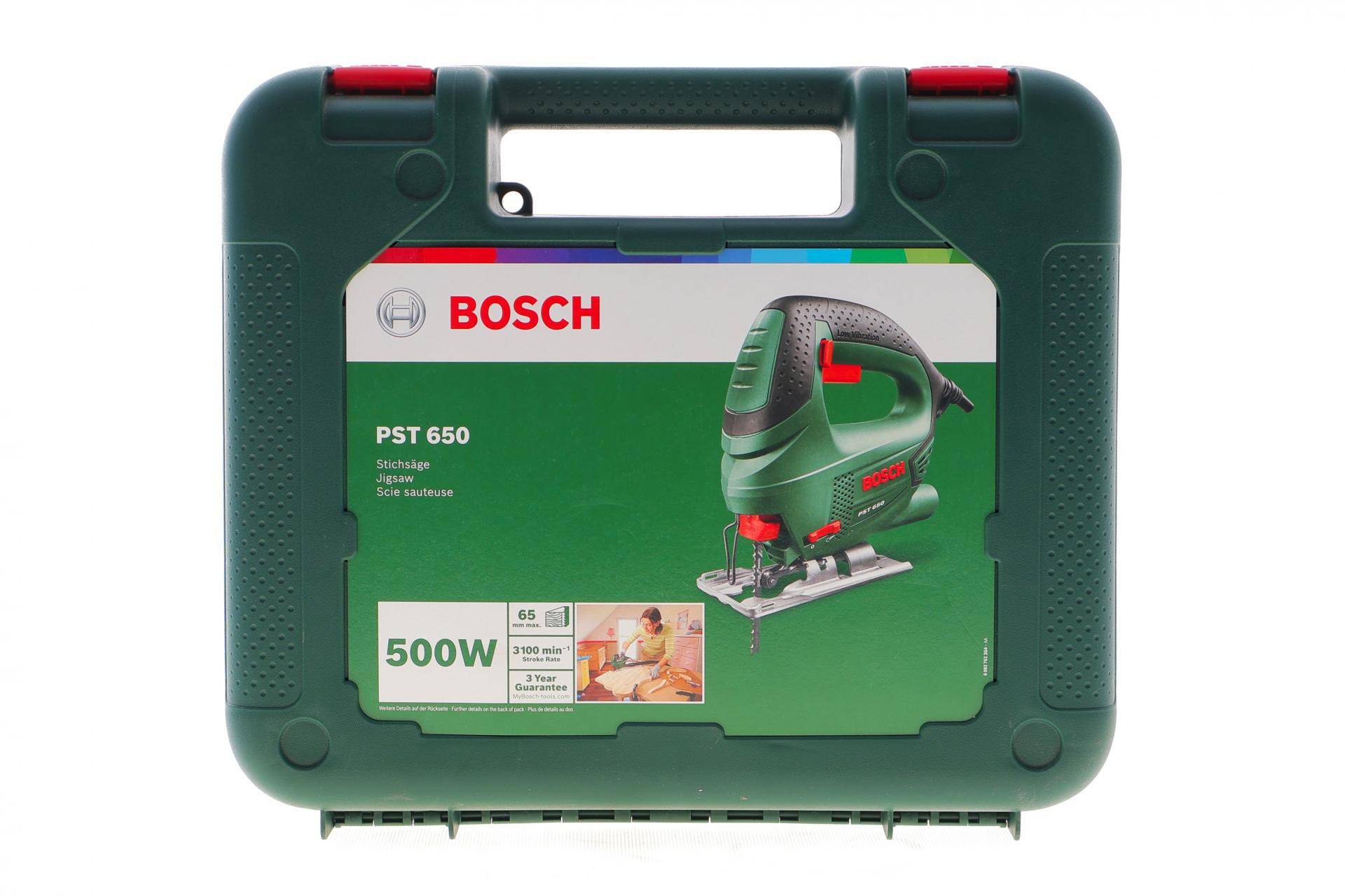 Електролобзик PST 650 (500W) з механізмом Low Vibration