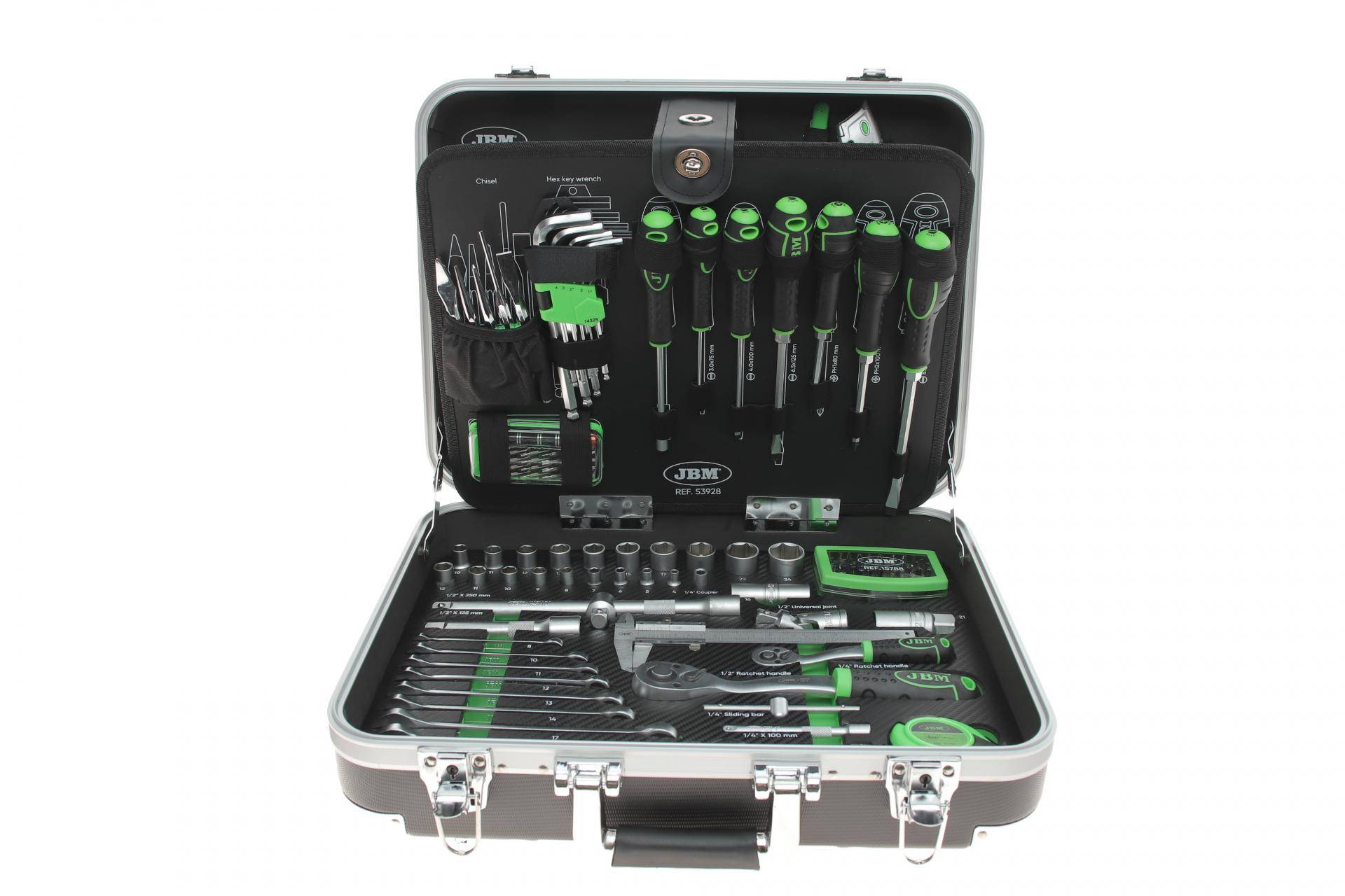 Набір інструментів комбінований у валізі 1/2", 1/4" 135 од.