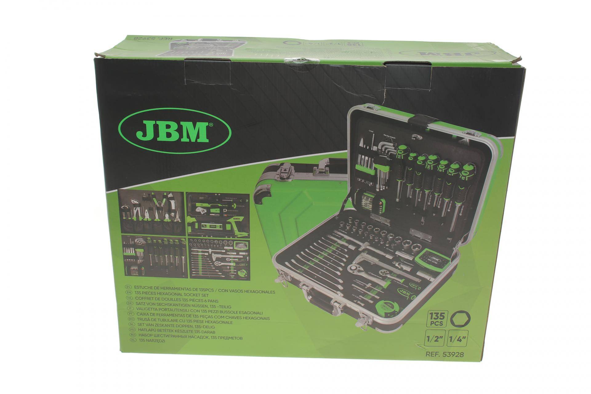 Набір інструментів комбінований у валізі 1/2", 1/4" 135 од.