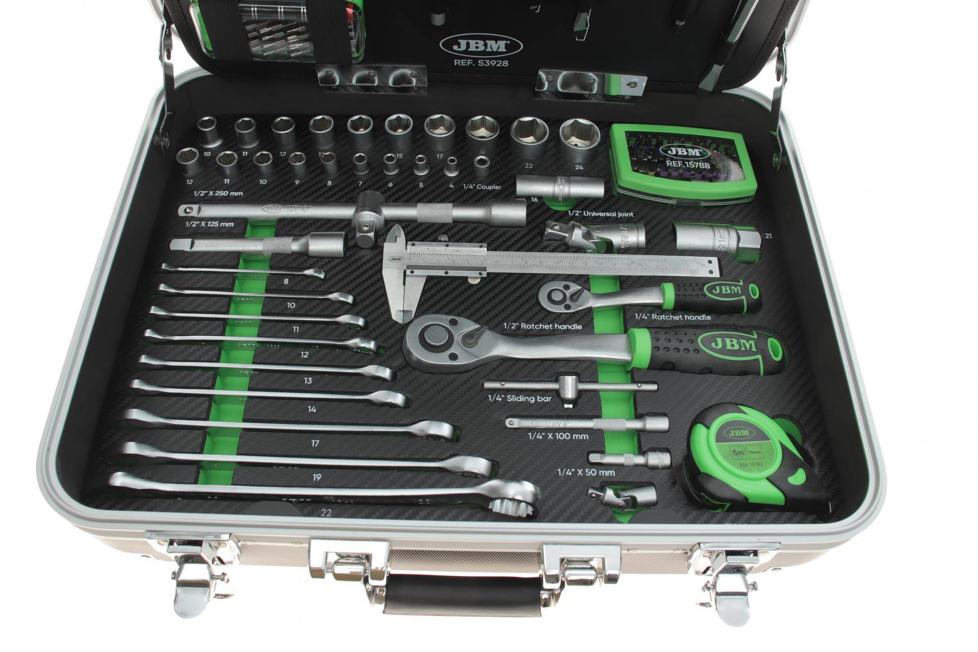 Набір інструментів комбінований у валізі 1/2", 1/4" 135 од.