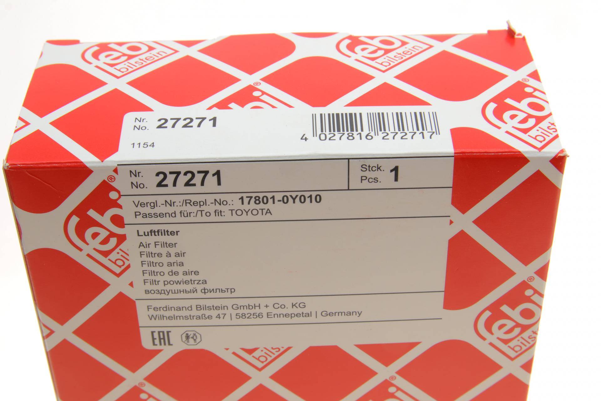 Фільтр повітряний Toyota Yaris 1.3-1.5i 99-