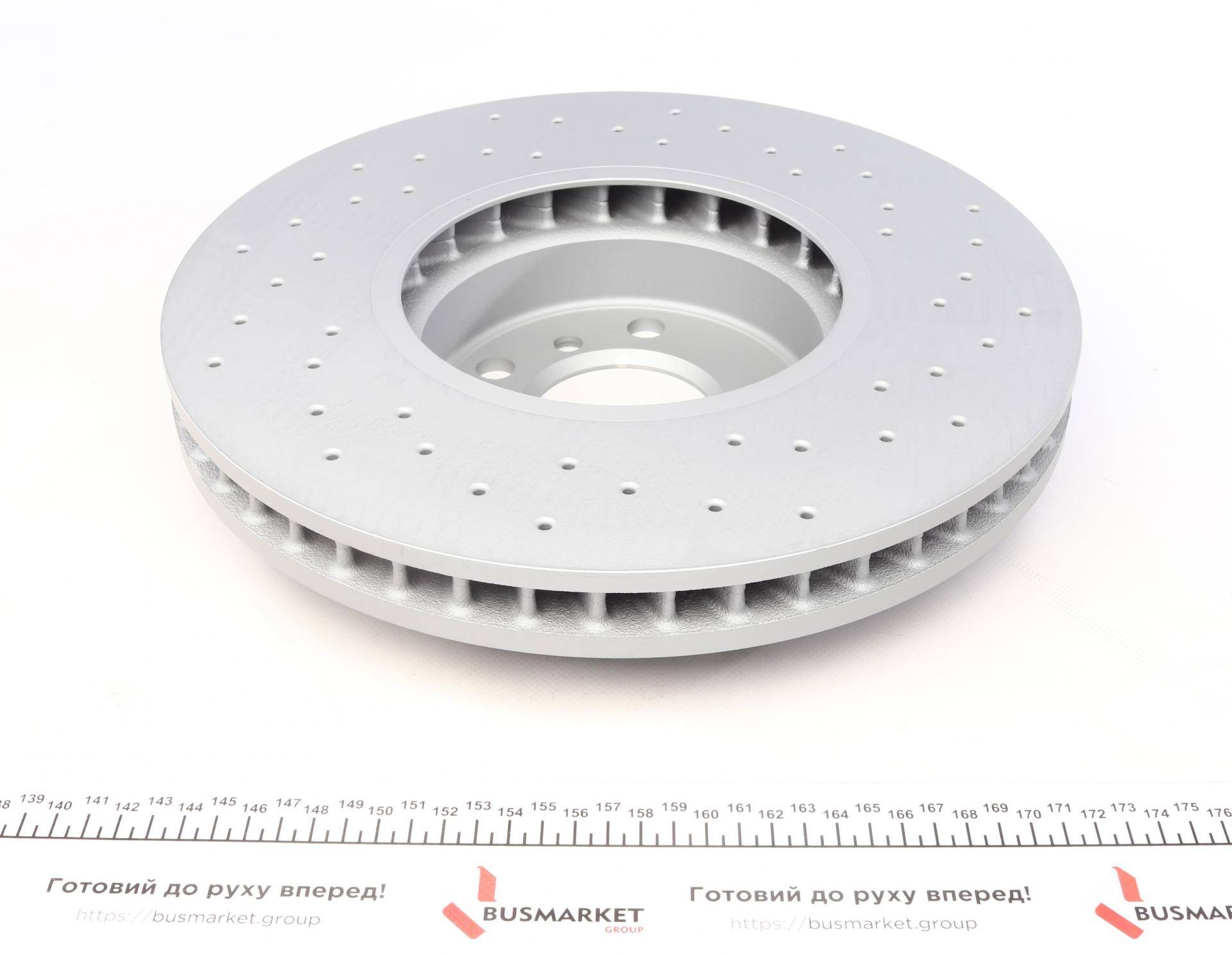 Диск гальмівний (передній) BMW 5 (F10)/ 7 (F01/F0/F03/F04) 09- (L) (348x36) (з отвірм) (вент.)