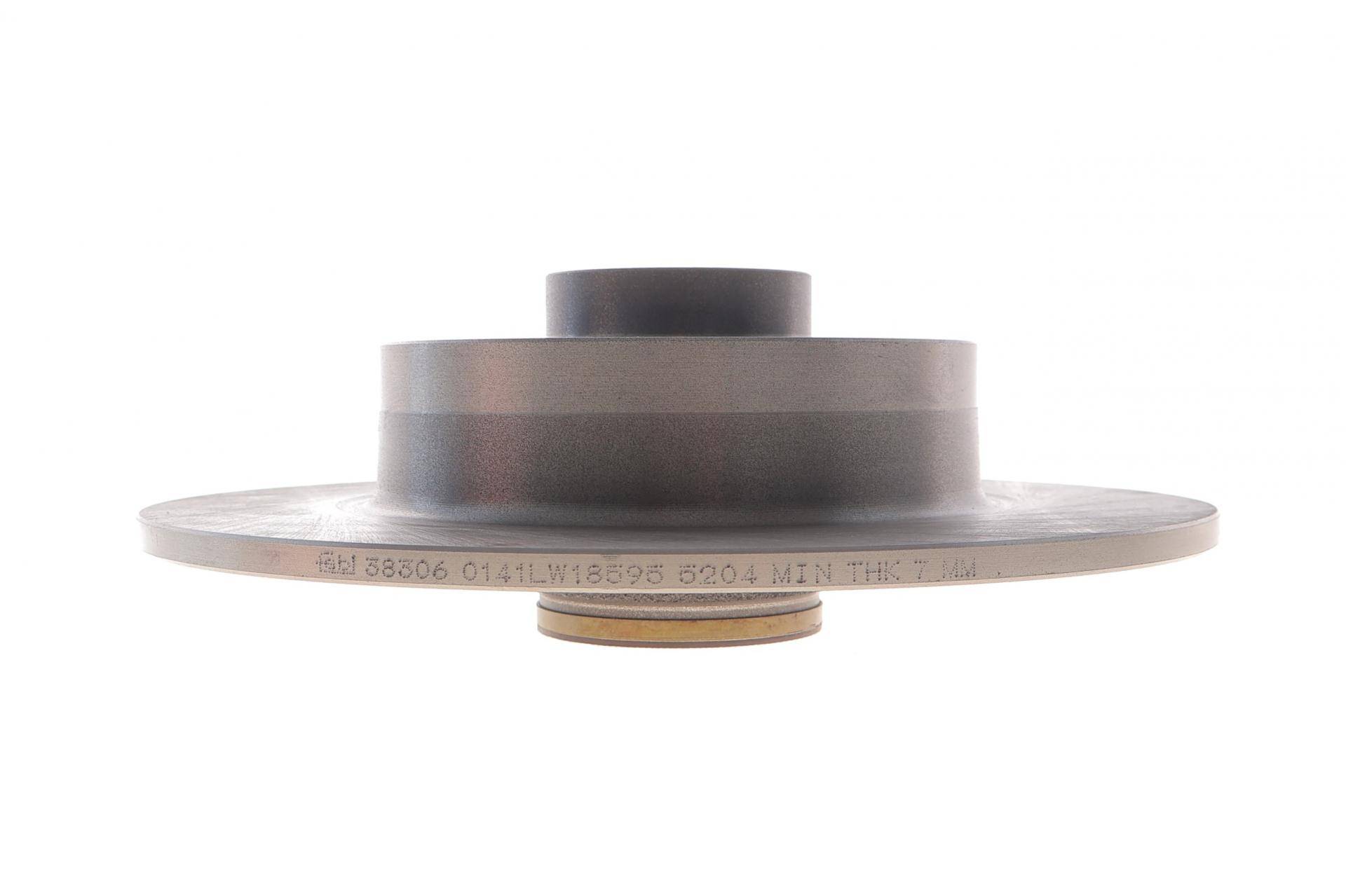 Диск гальмівний (задній) Renault Megane III 08- (260x8) (+ABS) (з підшипником) (з покр.) (повний)