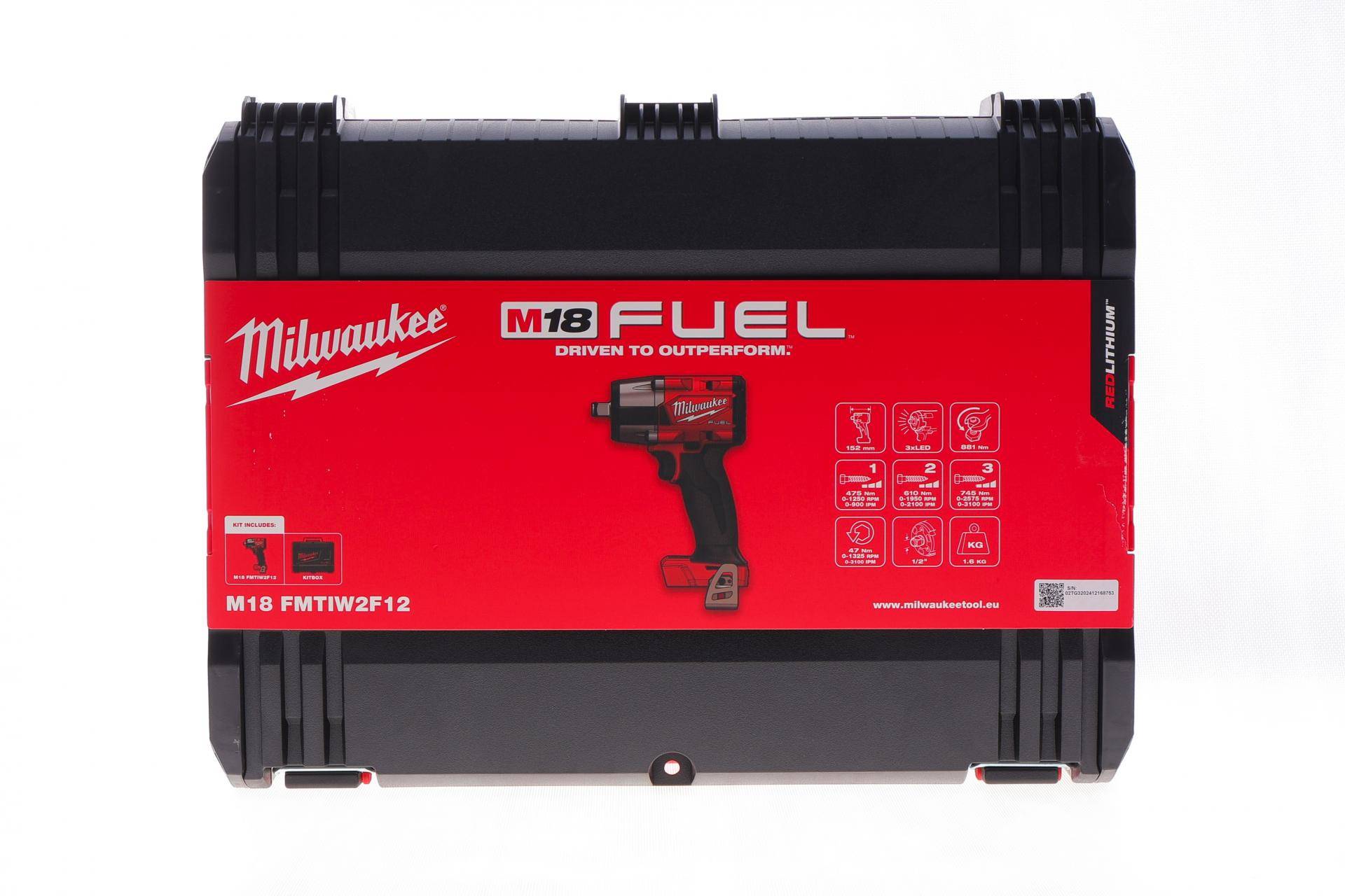 Гайкокрут акумуляторний 1/2" M18 FMTIW2F12-0X 881 Нм (без АКБ і заряд. пристрою)