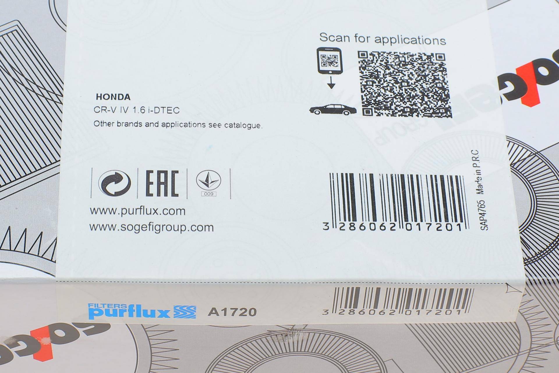 Фільтр повітряний Honda CR-V IV 1.6 i-DTEC 13-