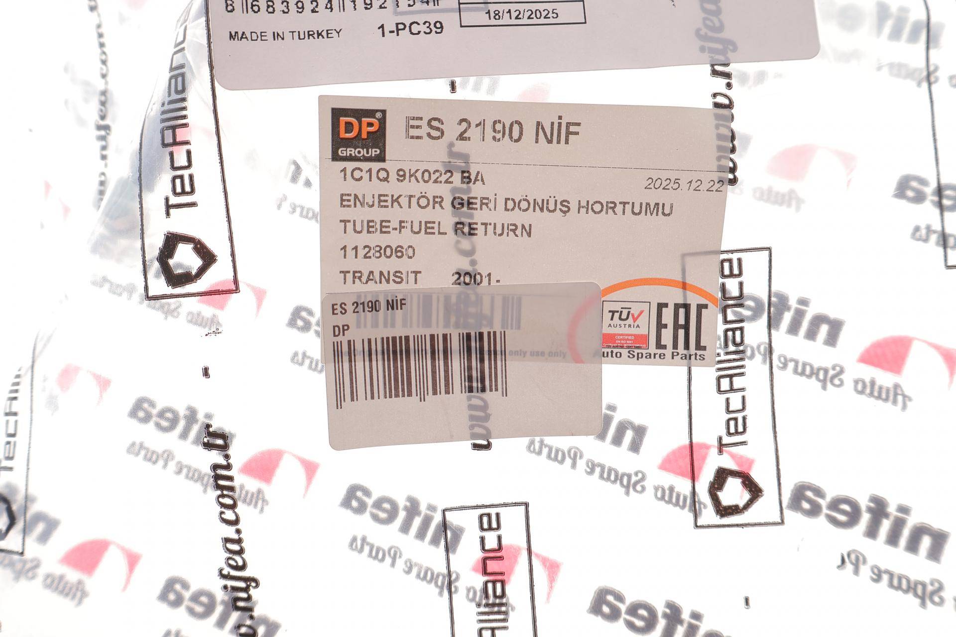 Шланг зливний Ford Transit 2.0/2.4TDDI 00-06