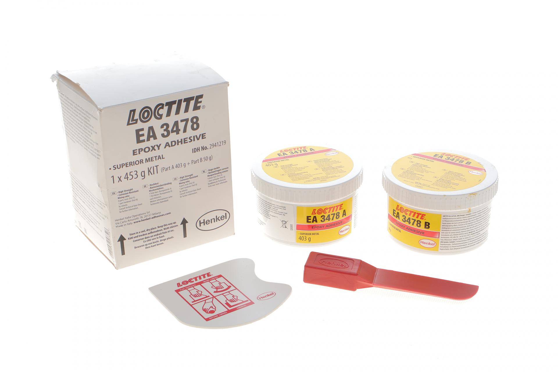 LOCTITE EA 3478, 453G EGFD Шпатлівка підвищеної твердості (час фікс. 120 хв/120 °С/120 Н/мм2)