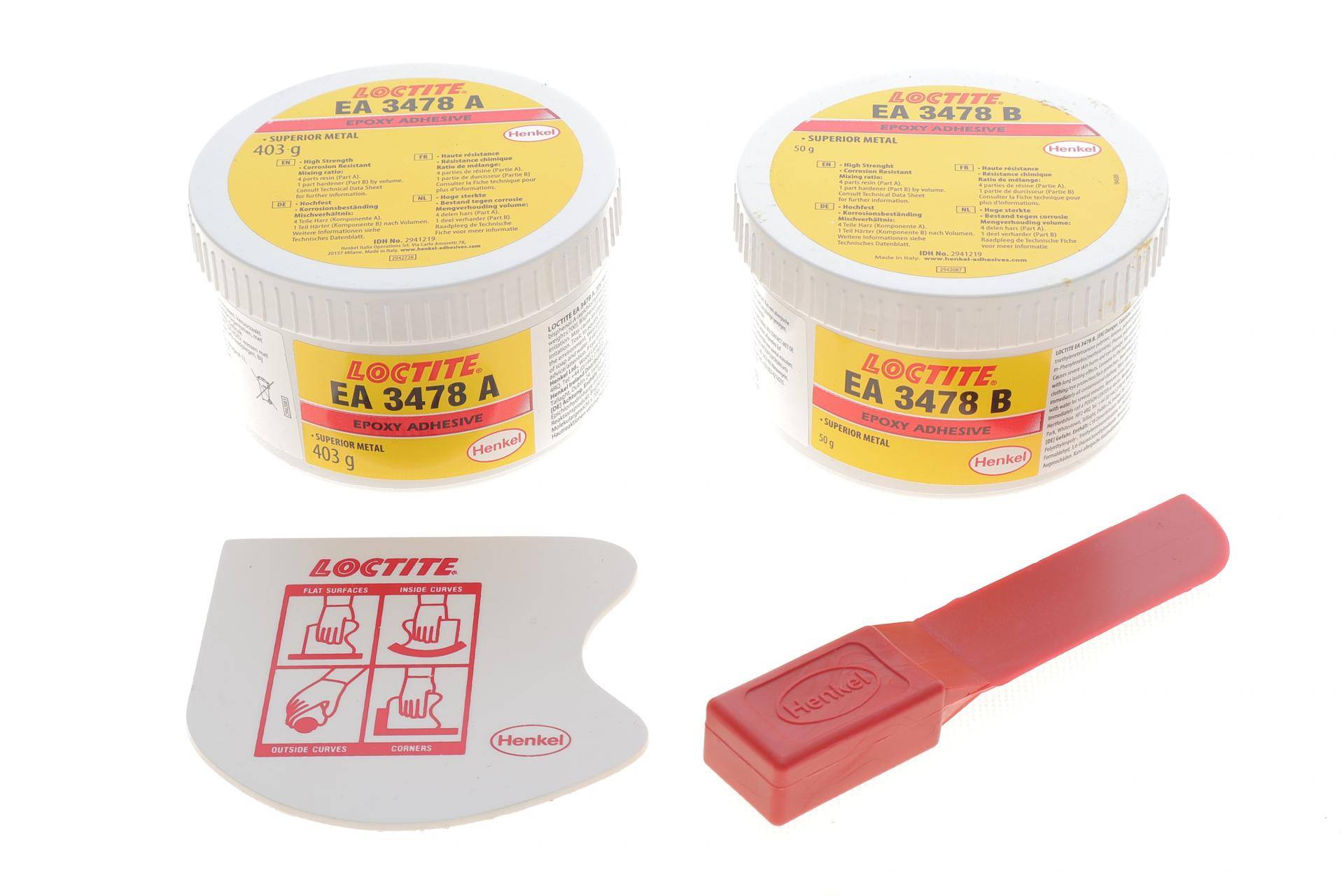 LOCTITE EA 3478, 453G EGFD Шпатлівка підвищеної твердості (час фікс. 120 хв/120 °С/120 Н/мм2)